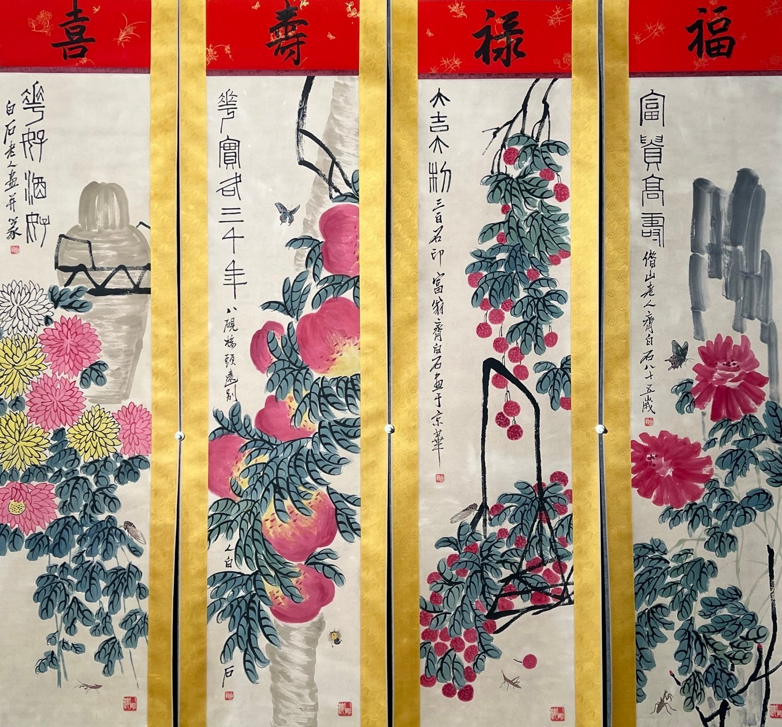 Chinese scroll painting Qi Baishi