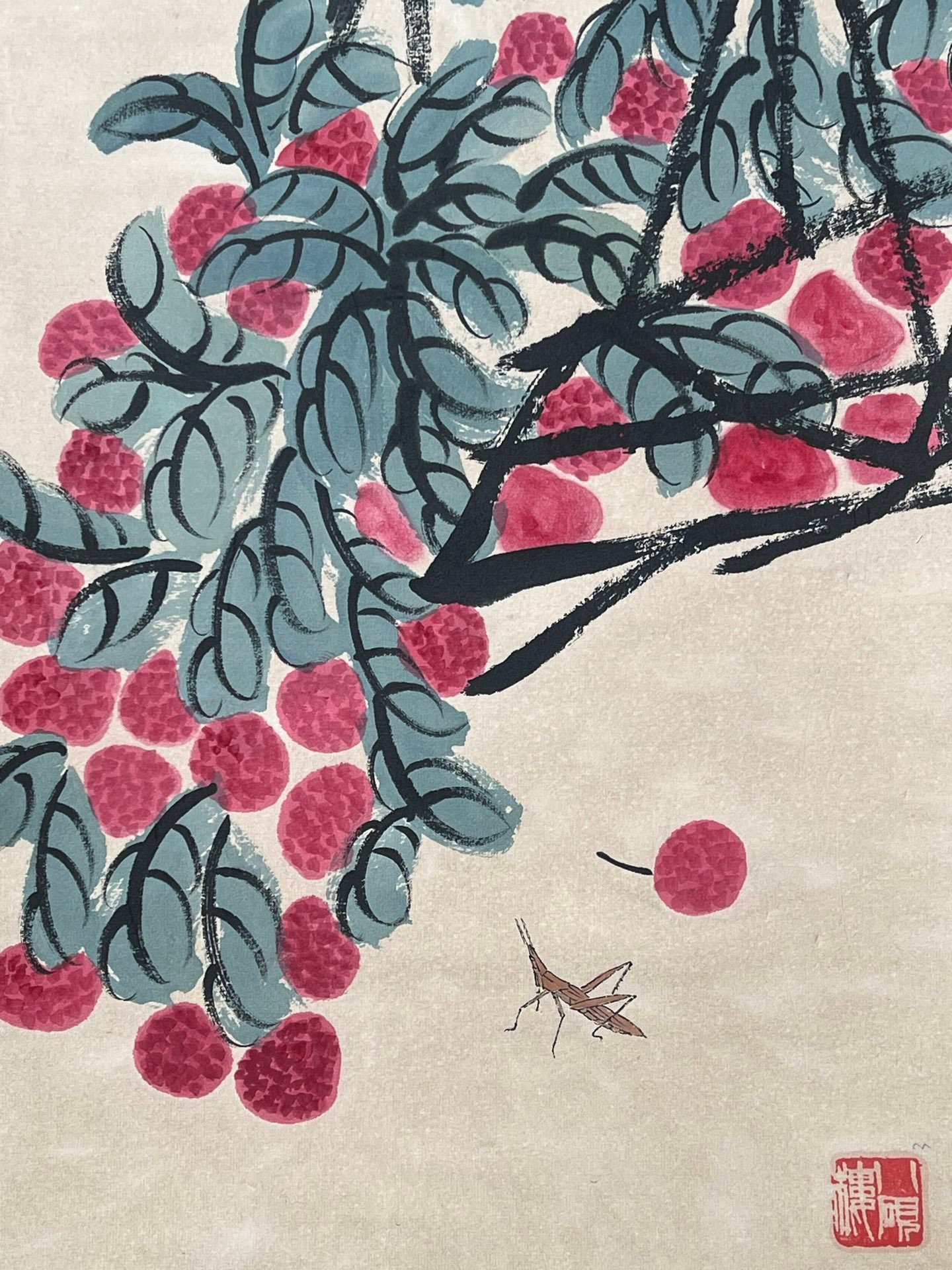 Chinese scroll painting Qi Baishi