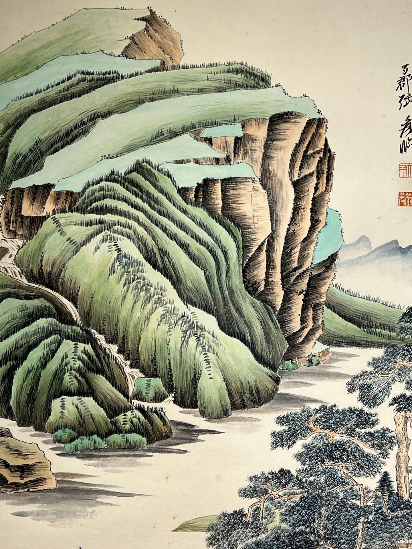 Chinese scroll painting Zhang Daqian