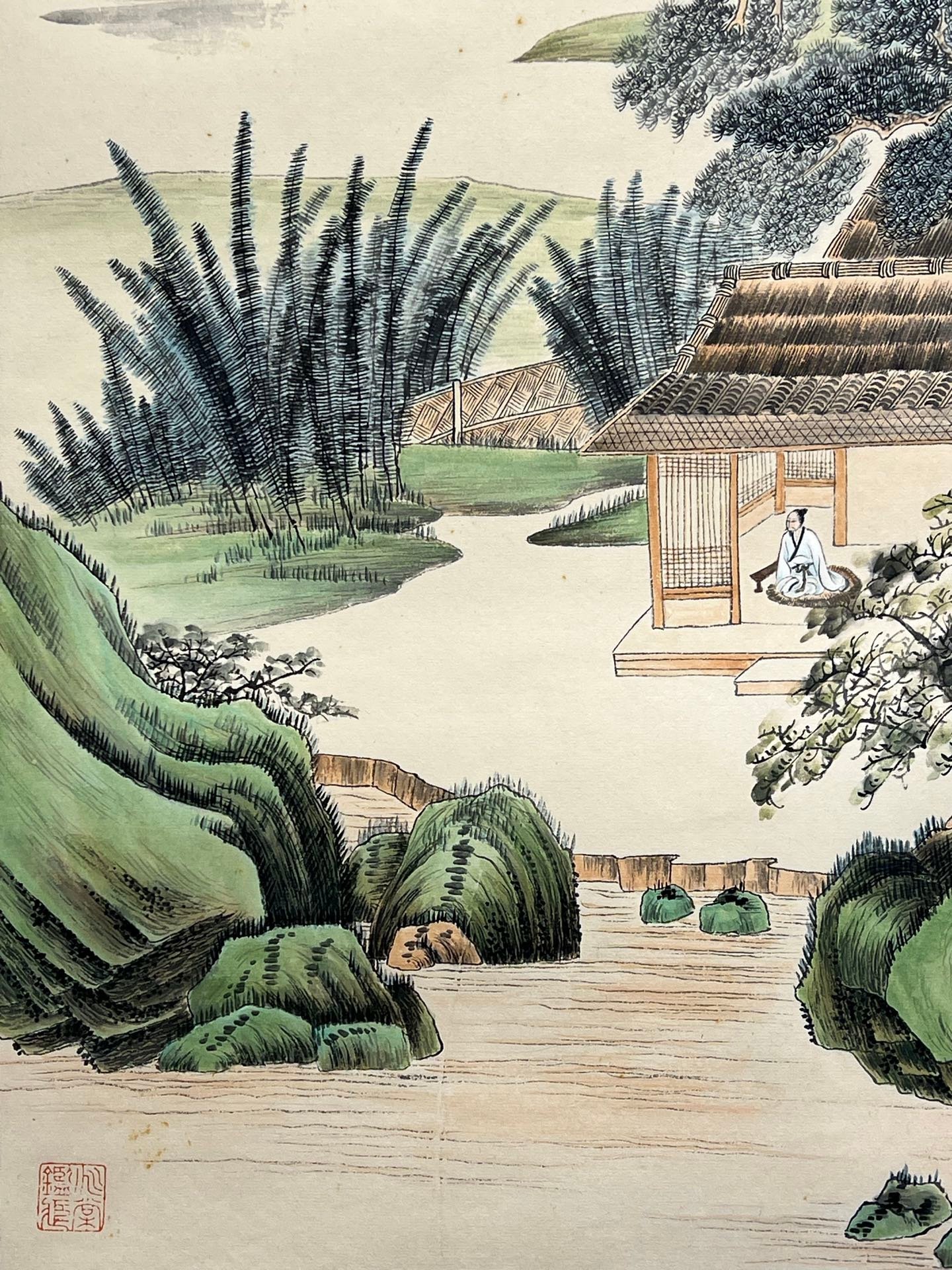 Chinese scroll painting Zhang Daqian