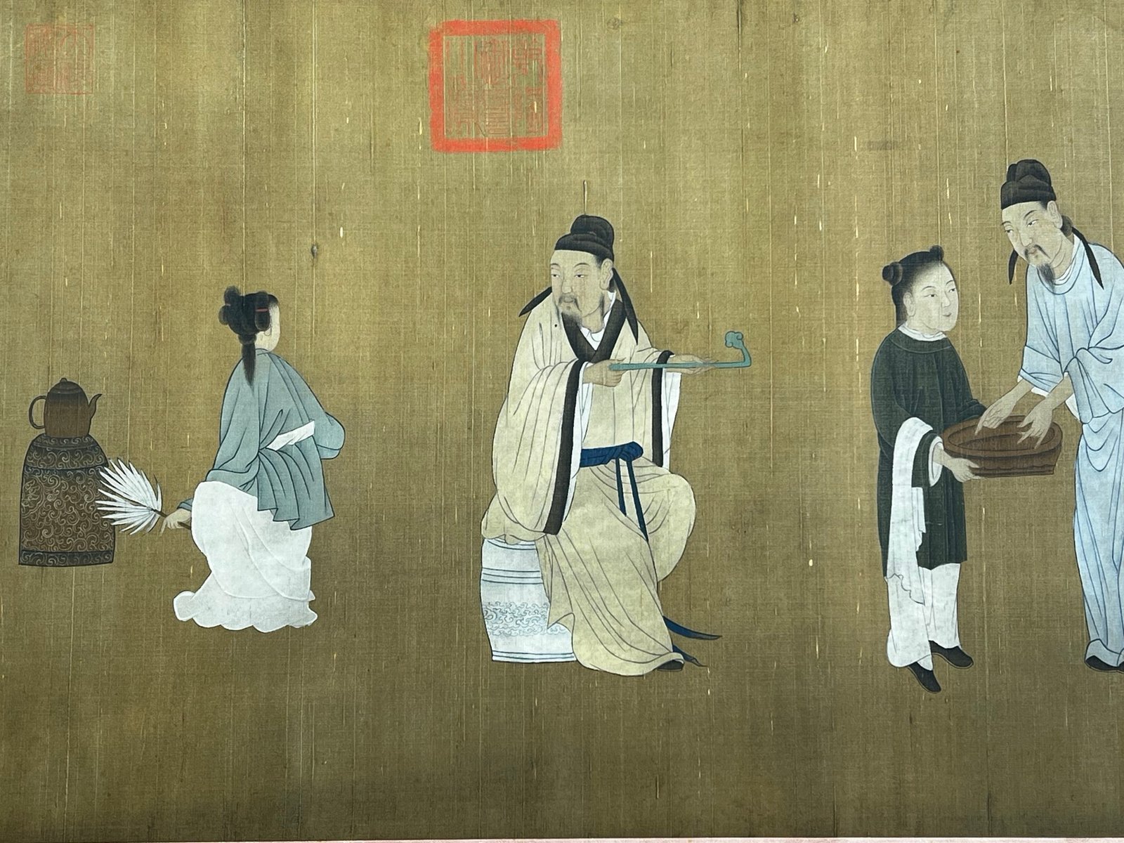 Chinese scroll painting Zhou Wenju