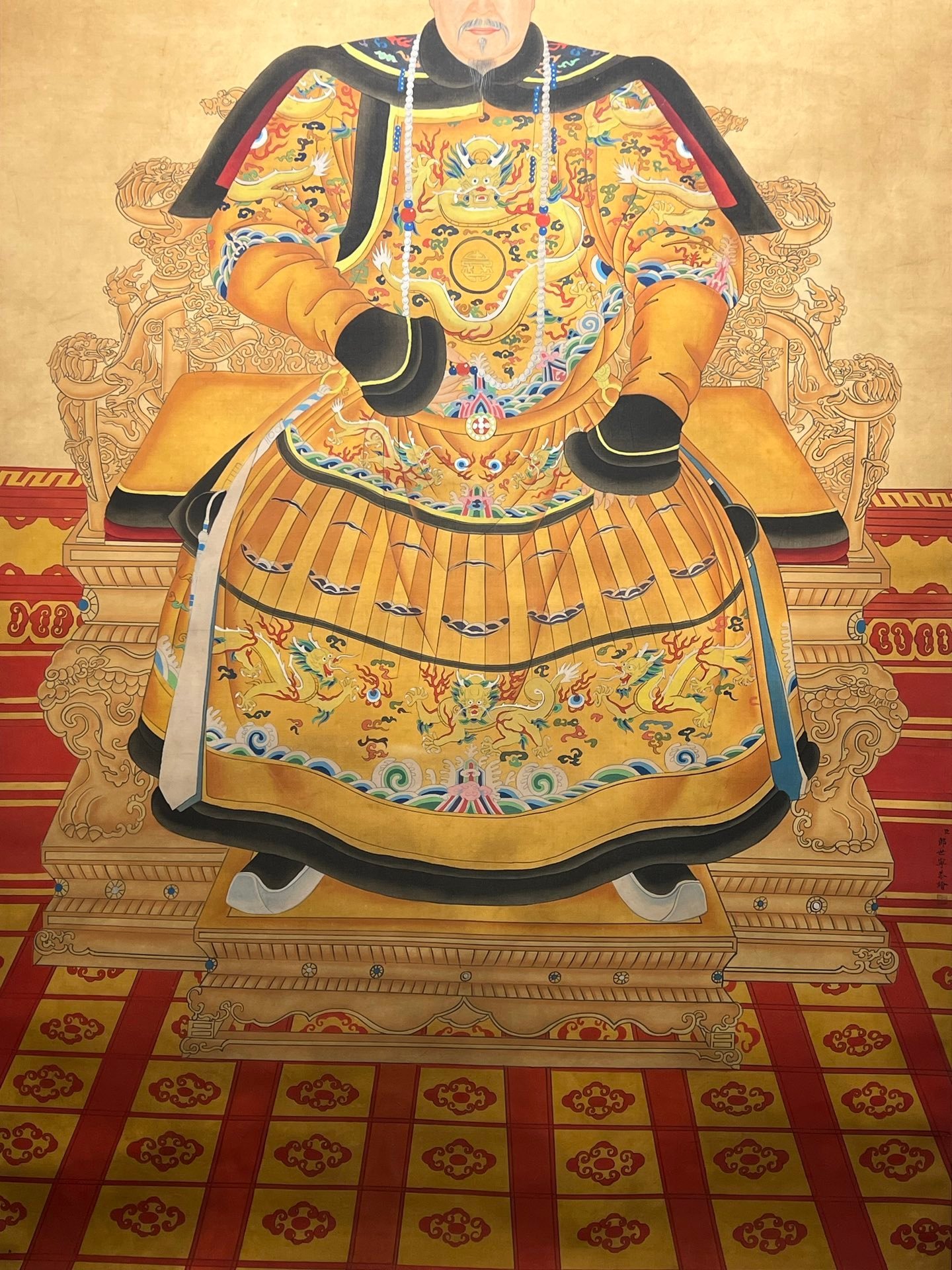 Chinese scroll painting Lang Shining