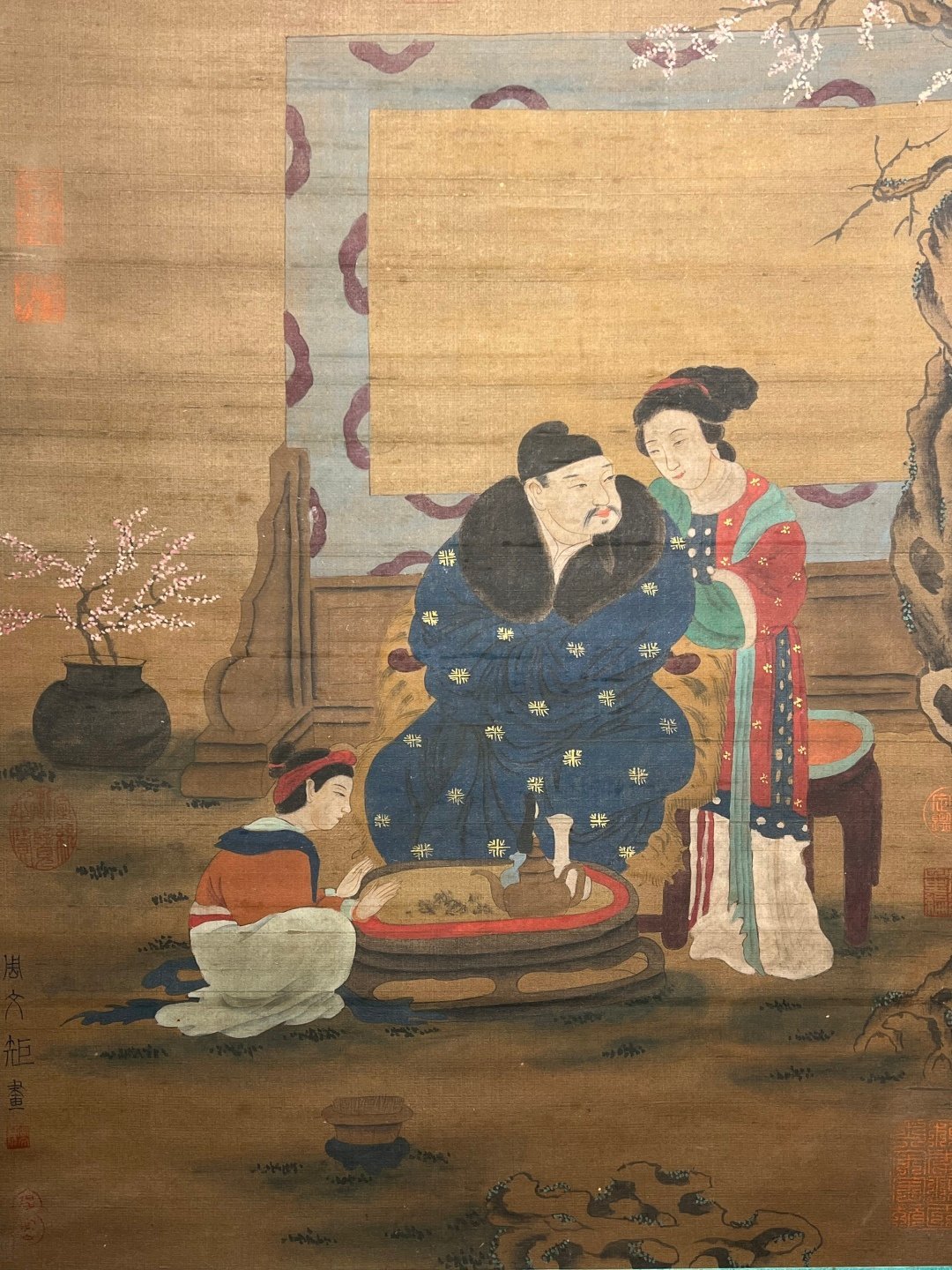 Chinese scroll painting Zhou Wenju