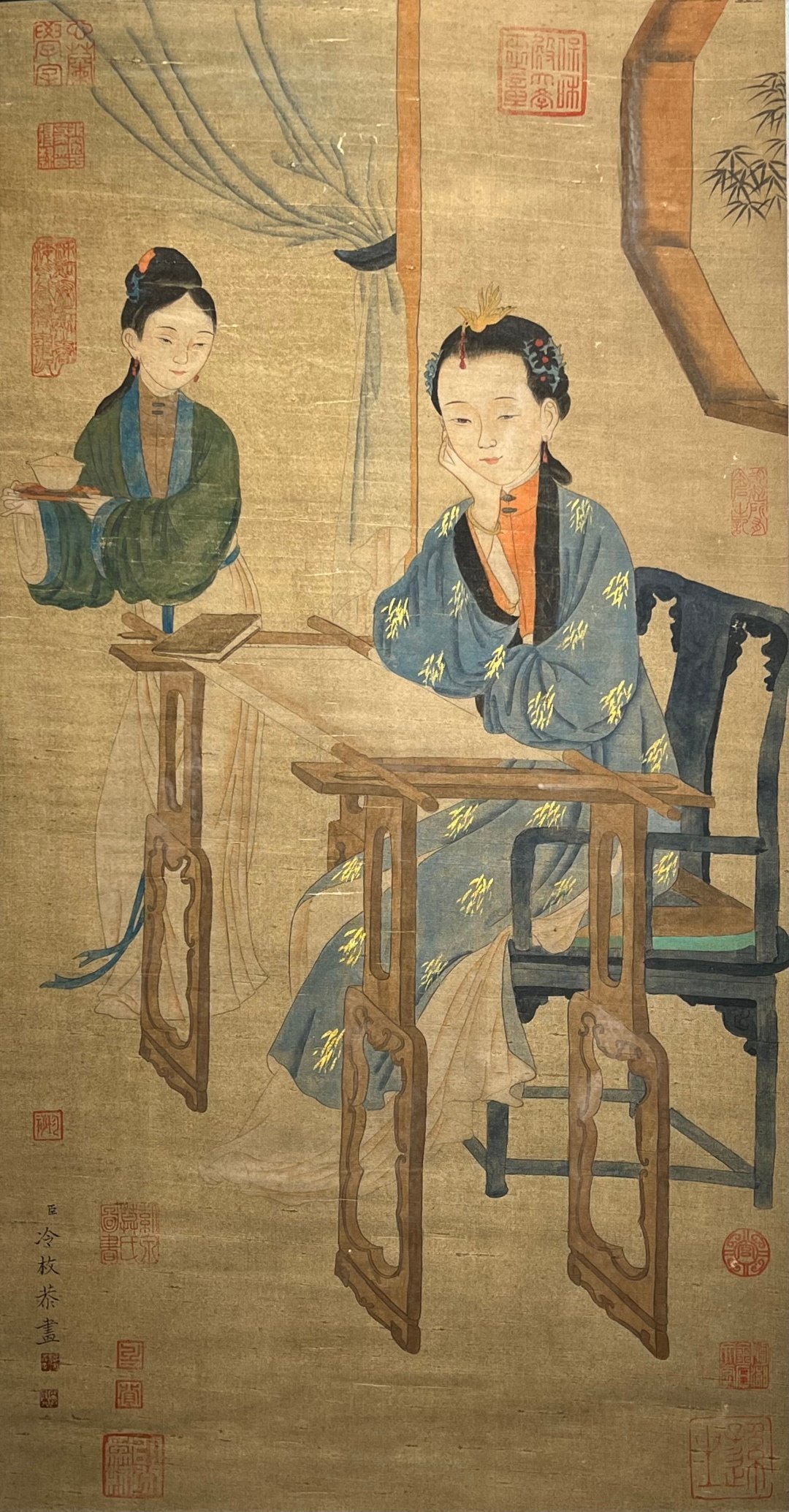 Chinese scroll painting Leng Mei