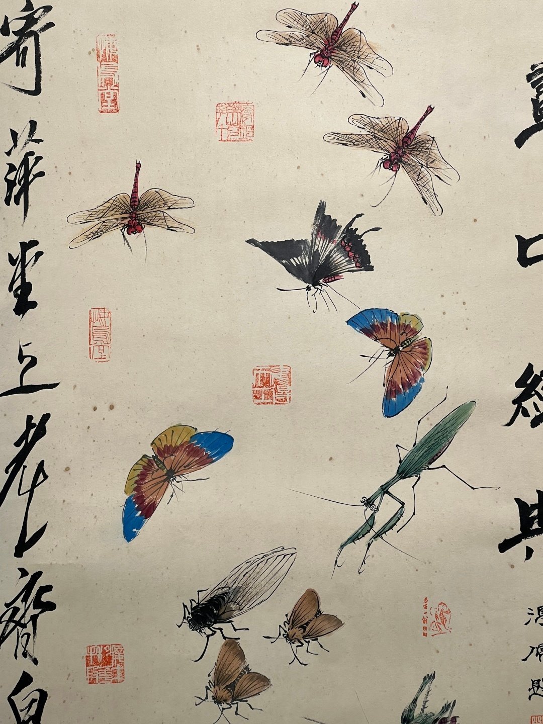 Chinese scroll painting Qi Baishi