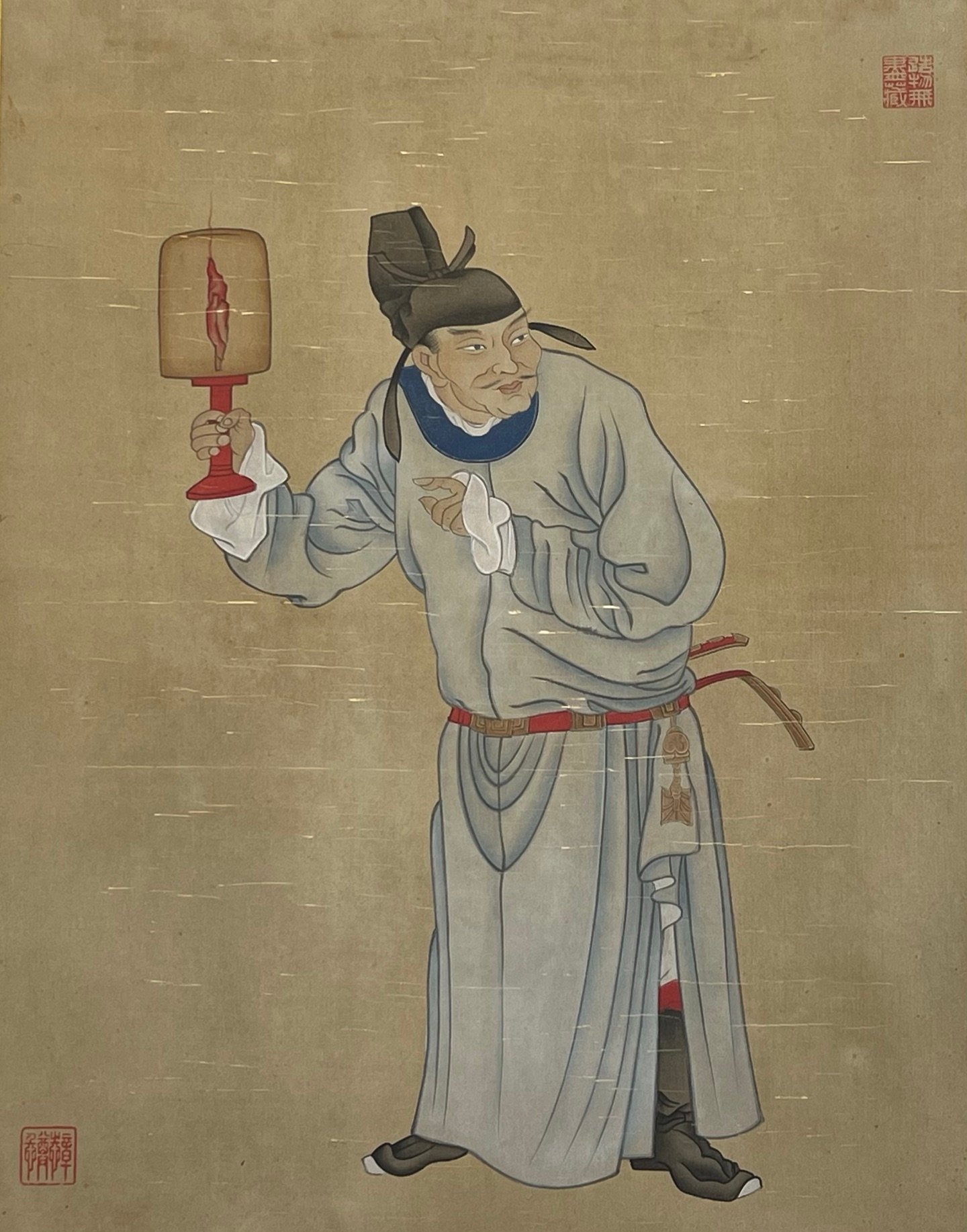 Chinese scroll painting Han Gan