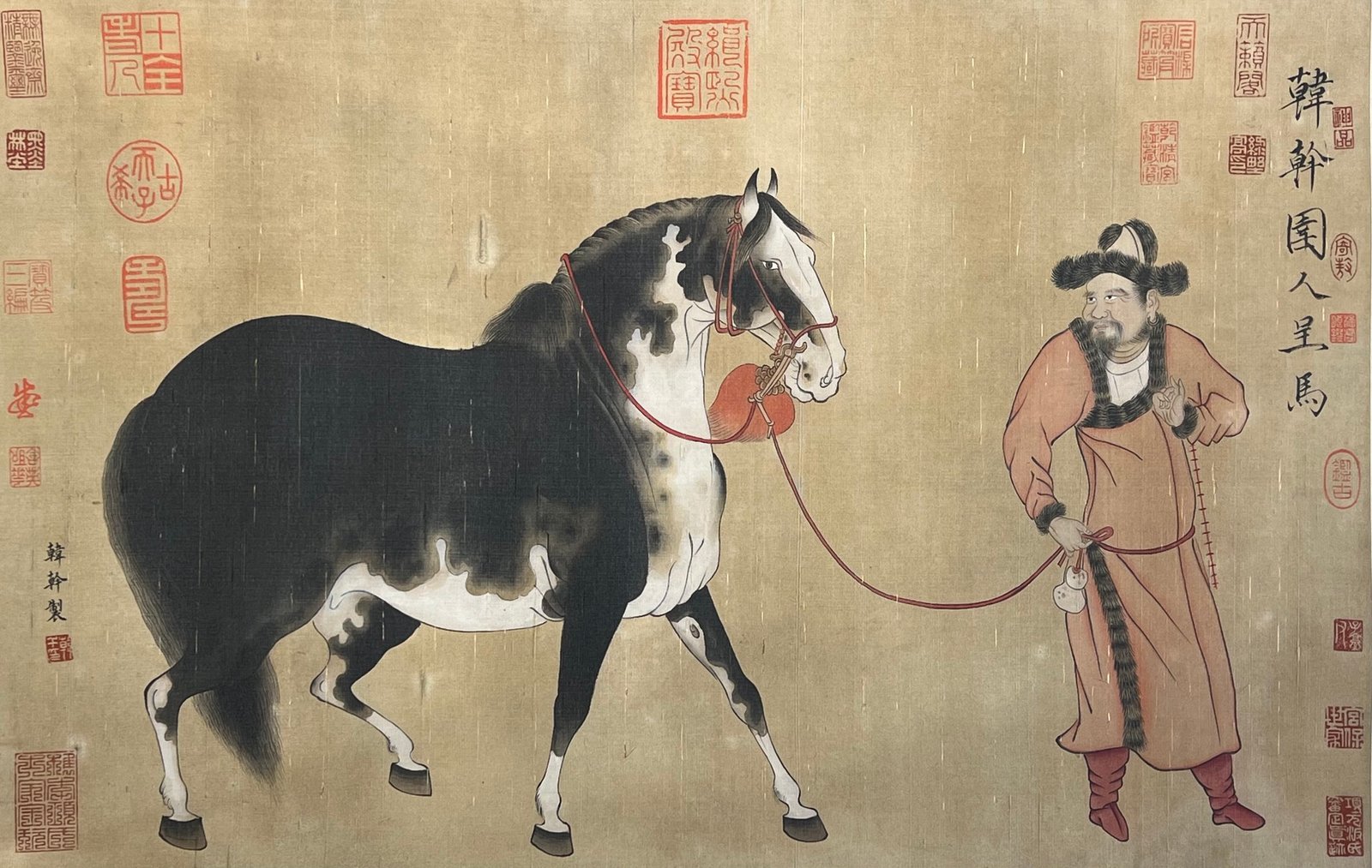 Chinese scroll painting Han Gan