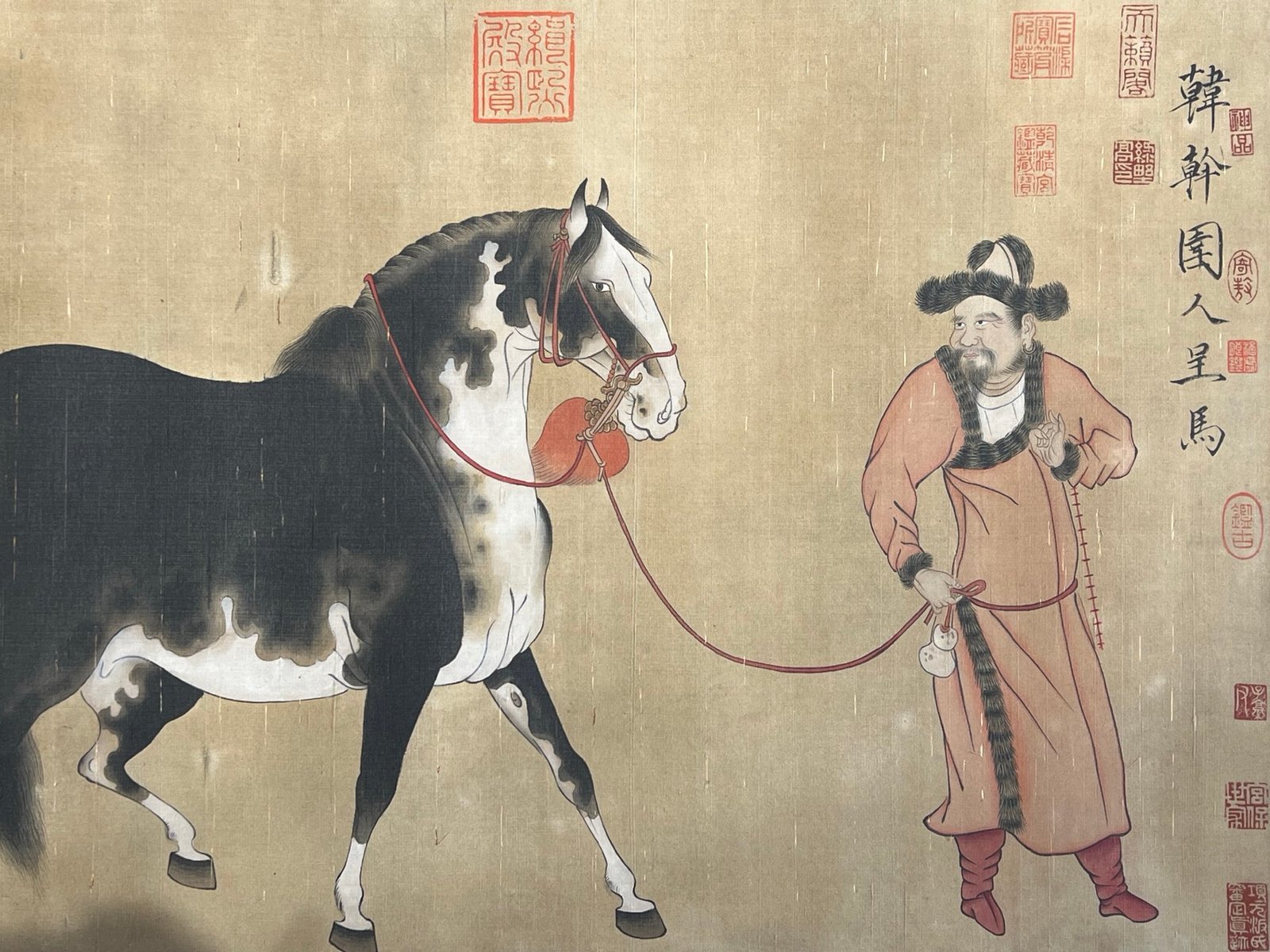 Chinese scroll painting Han Gan