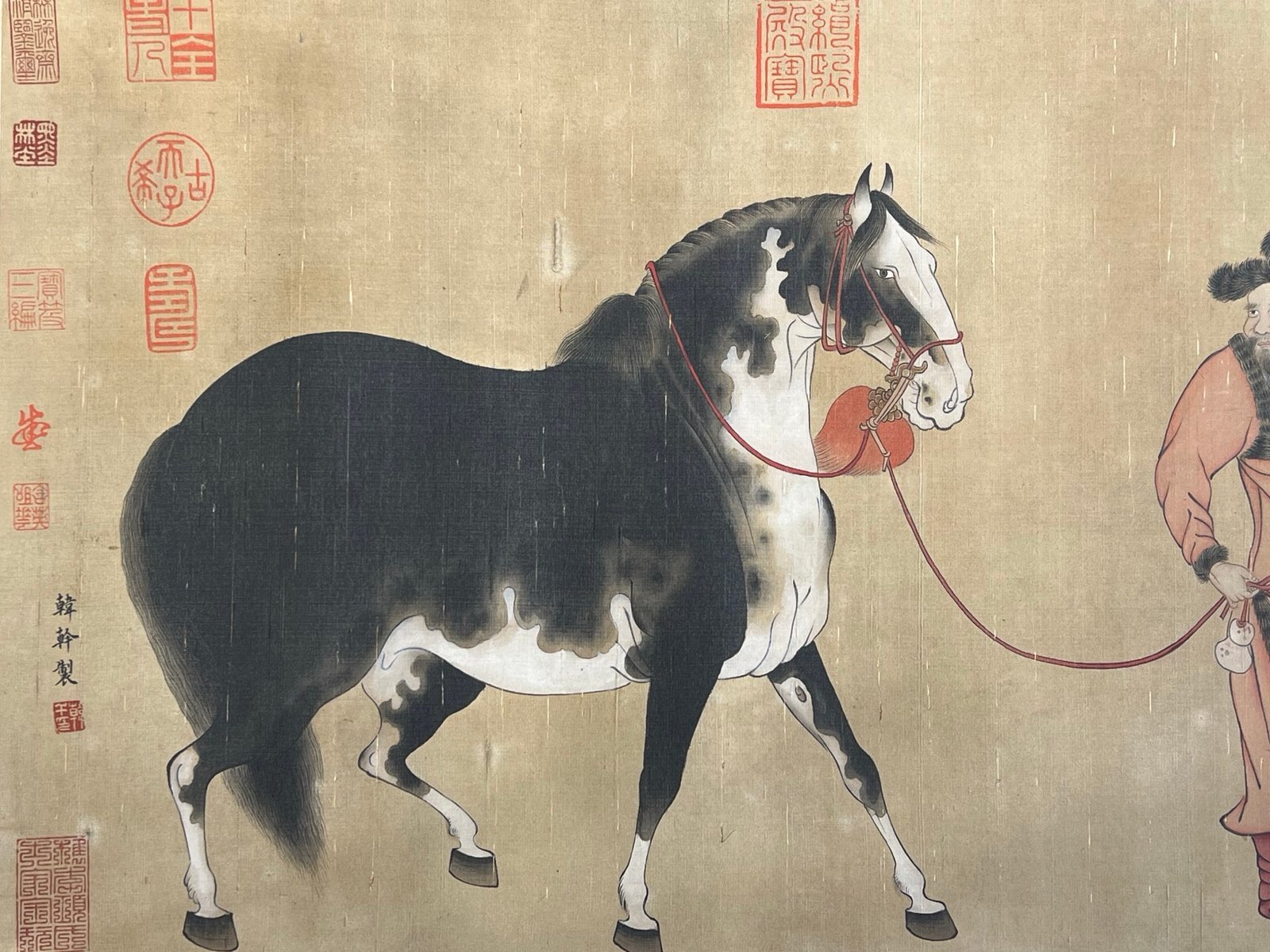 Chinese scroll painting Han Gan