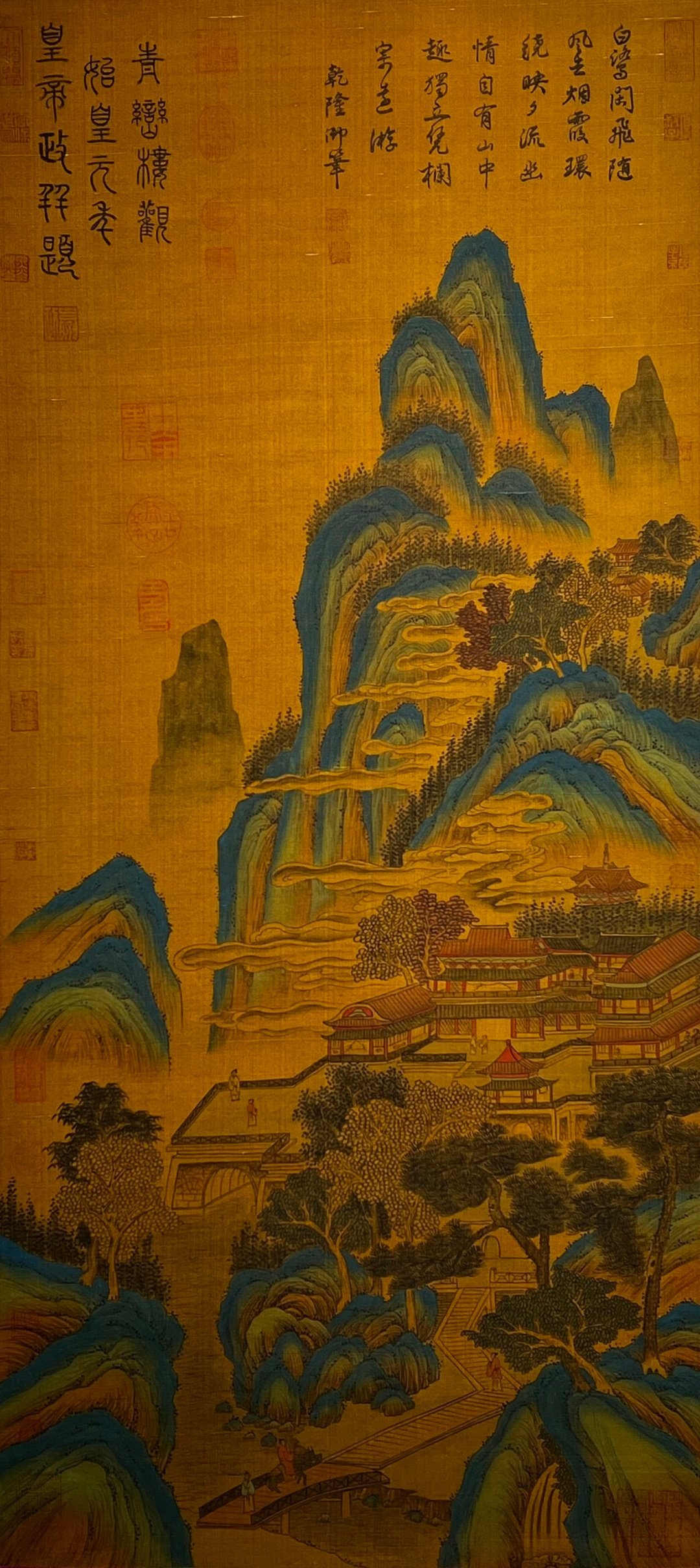 Chinese scroll painting Qin Shi Huang