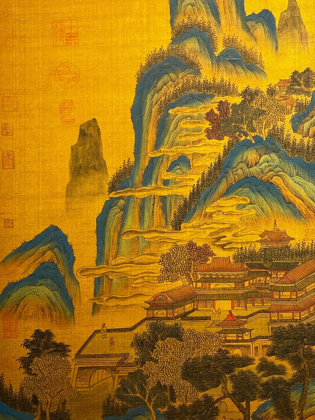 Chinese scroll painting Qin Shi Huang
