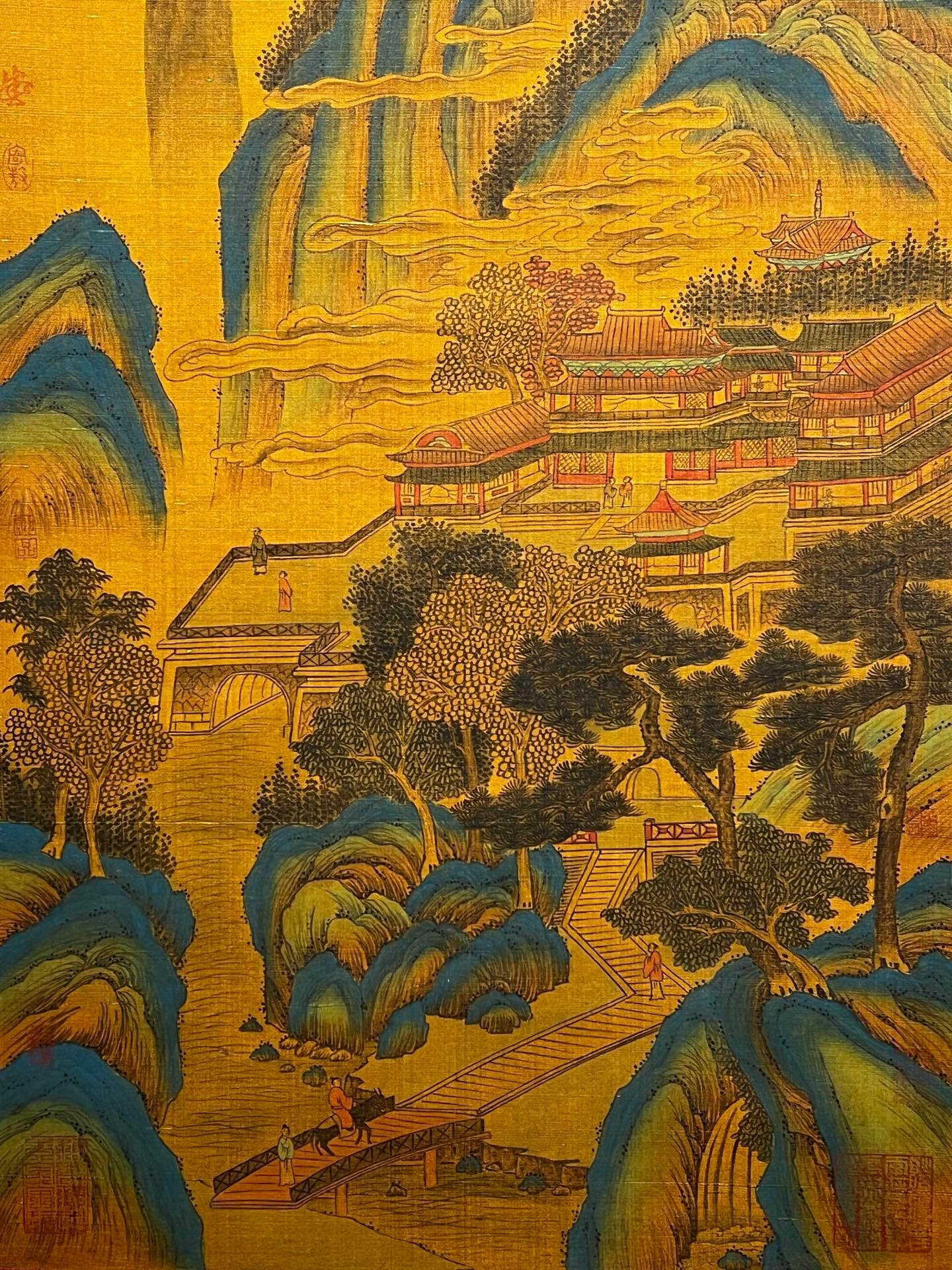 Chinese scroll painting Qin Shi Huang