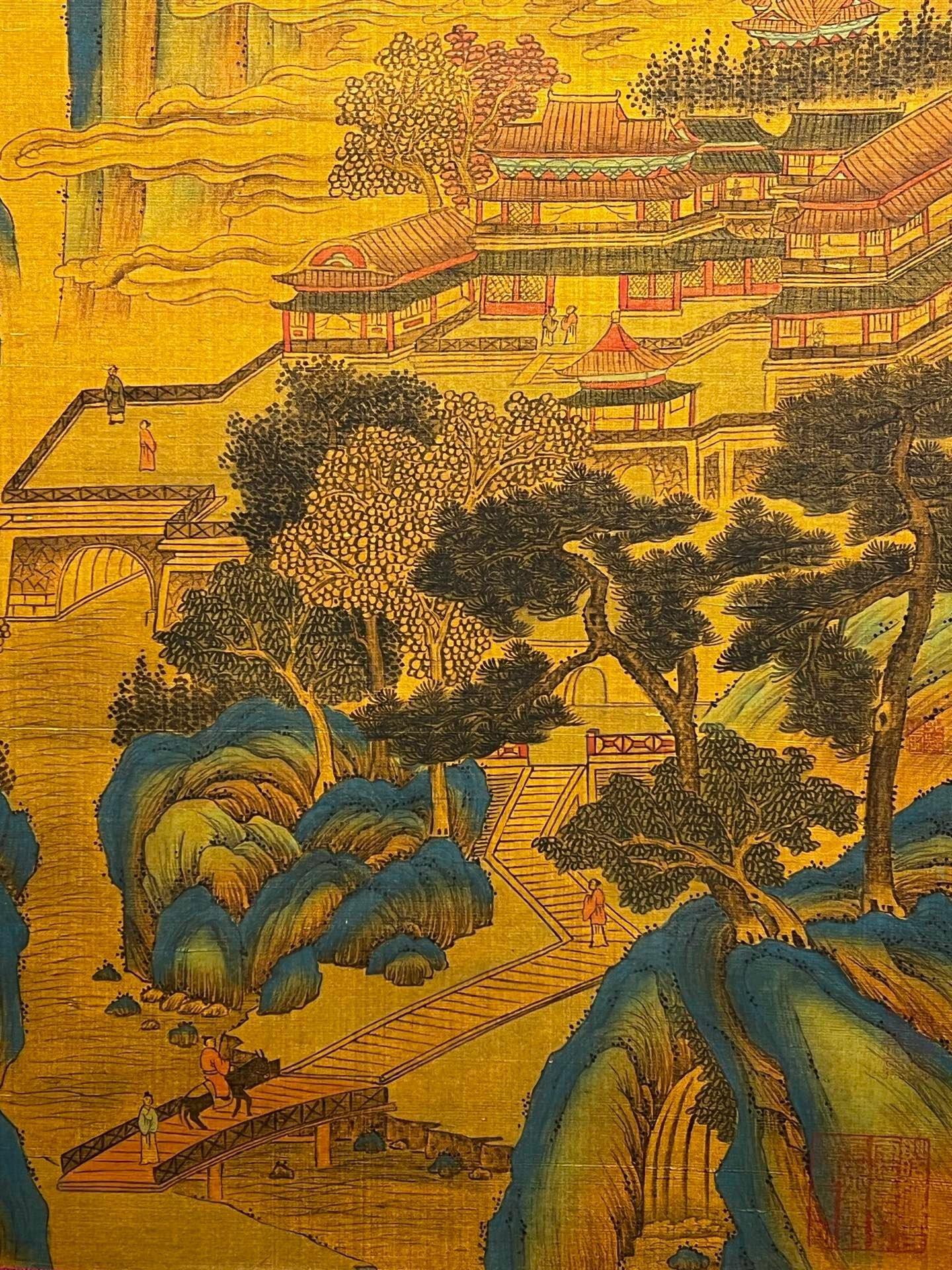 Chinese scroll painting Qin Shi Huang