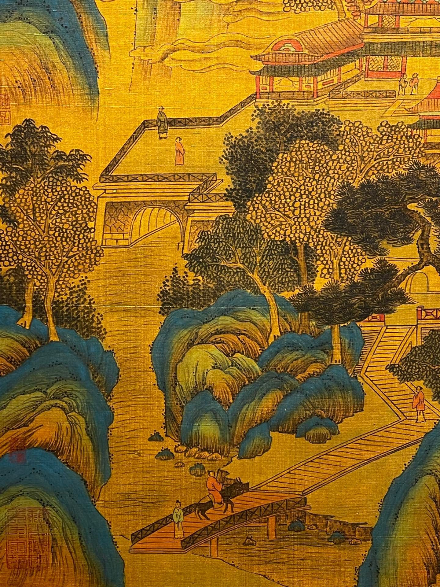 Chinese scroll painting Qin Shi Huang