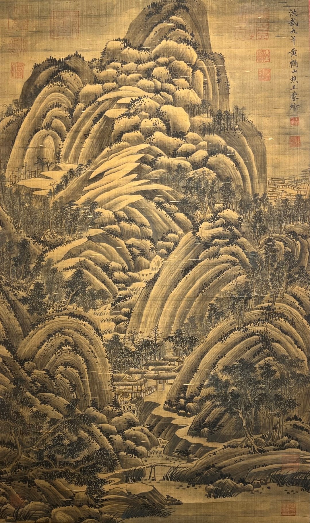 Chinese scroll painting Wang Meng