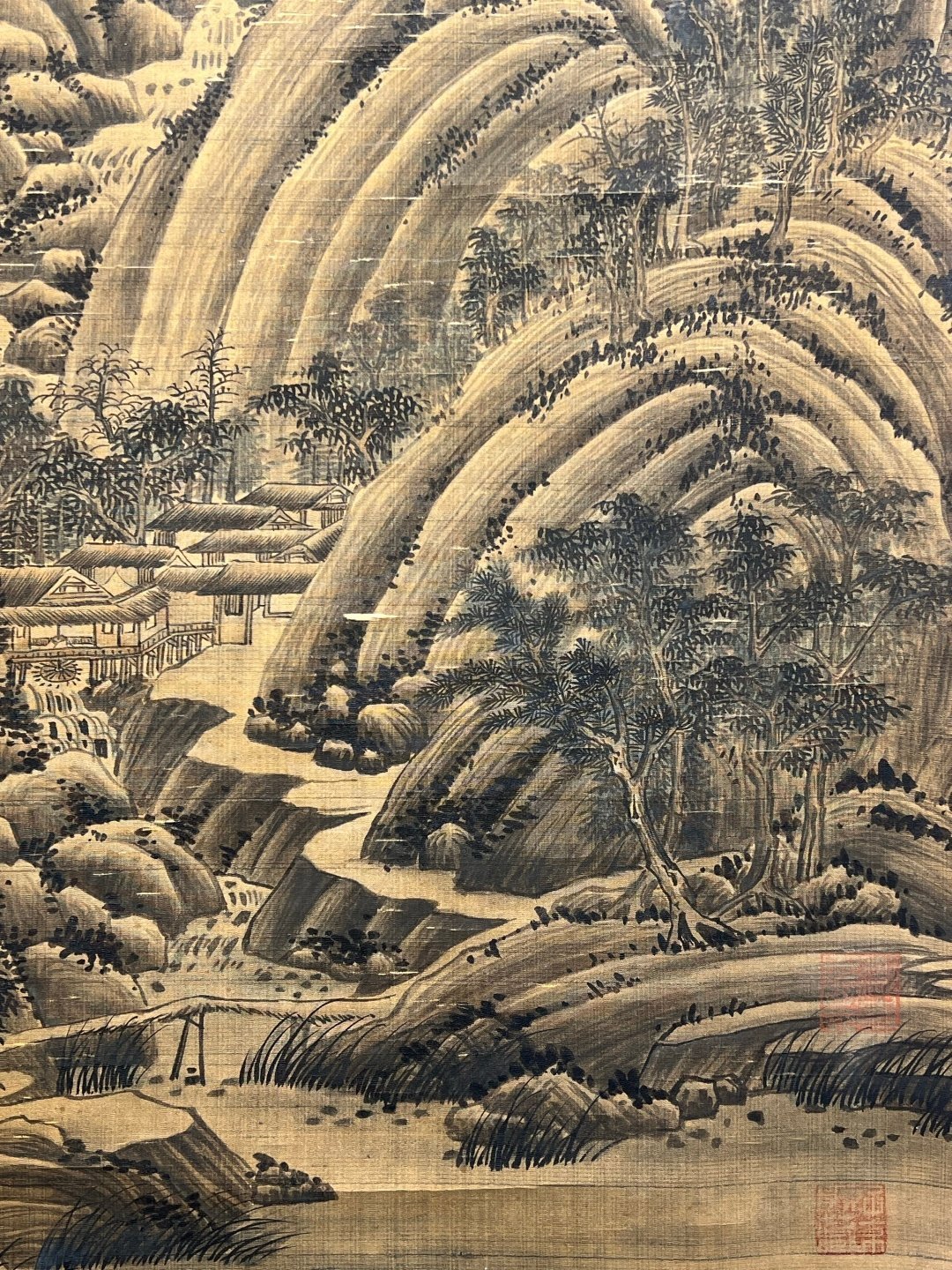 Chinese scroll painting Wang Meng