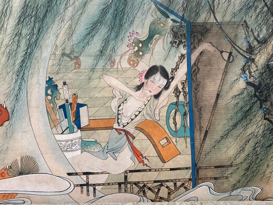 Chinese scroll painting Hu Yefo