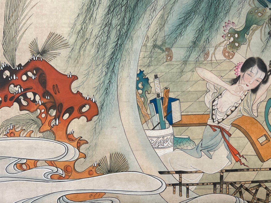 Chinese scroll painting Hu Yefo