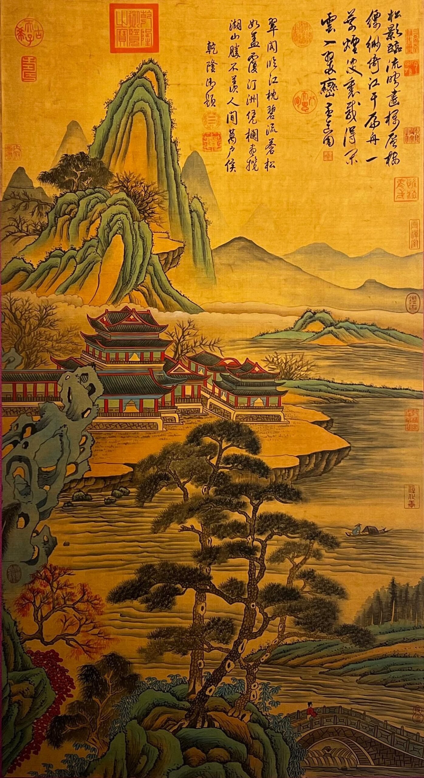Chinese scroll painting Huangdao Zhou