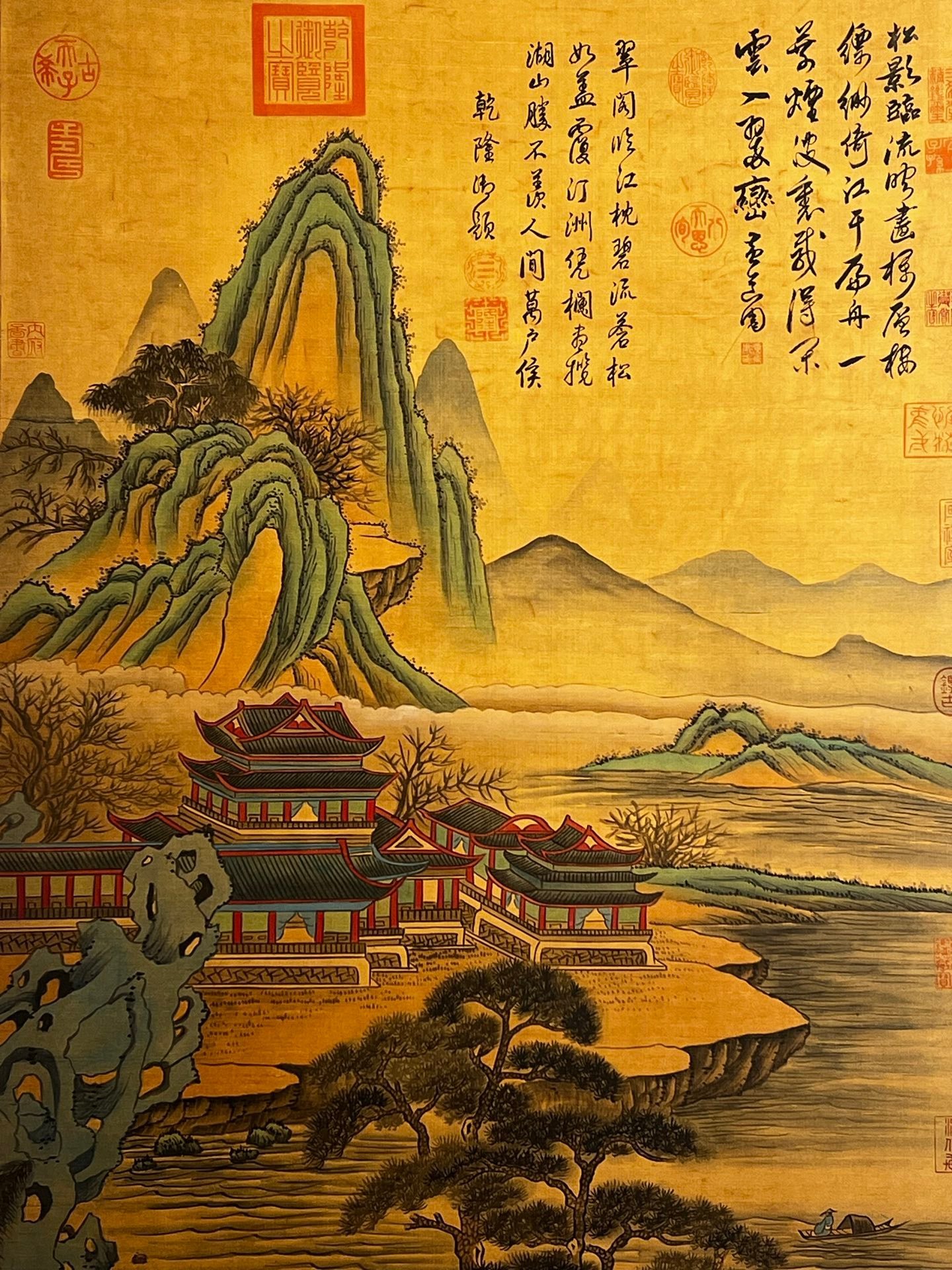 Chinese scroll painting Huangdao Zhou