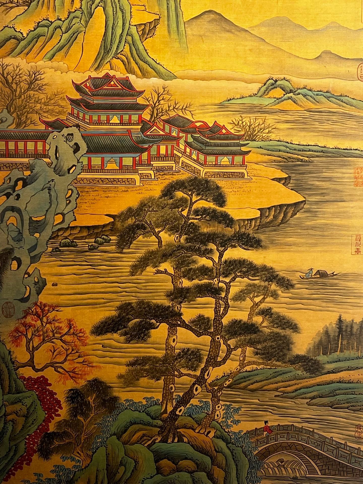 Chinese scroll painting Huangdao Zhou