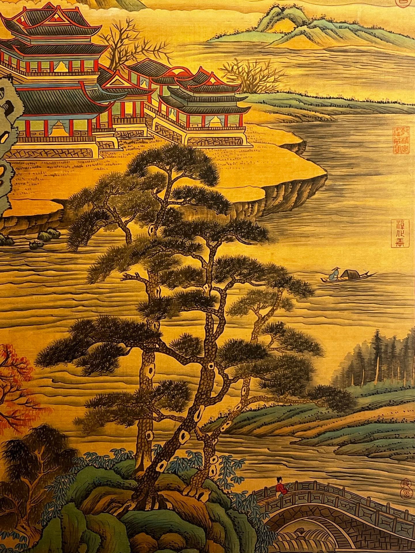 Chinese scroll painting Huangdao Zhou