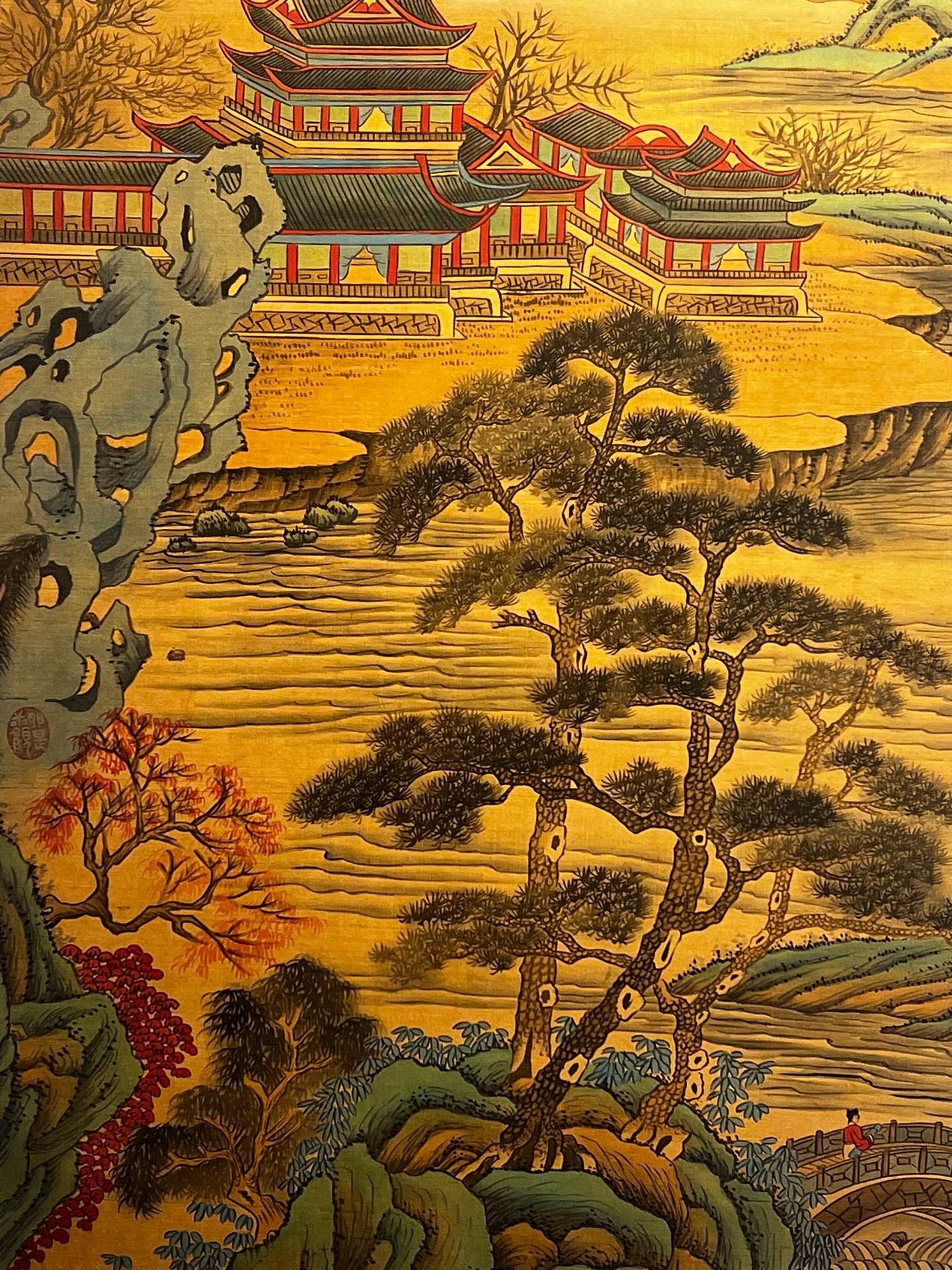 Chinese scroll painting Huangdao Zhou