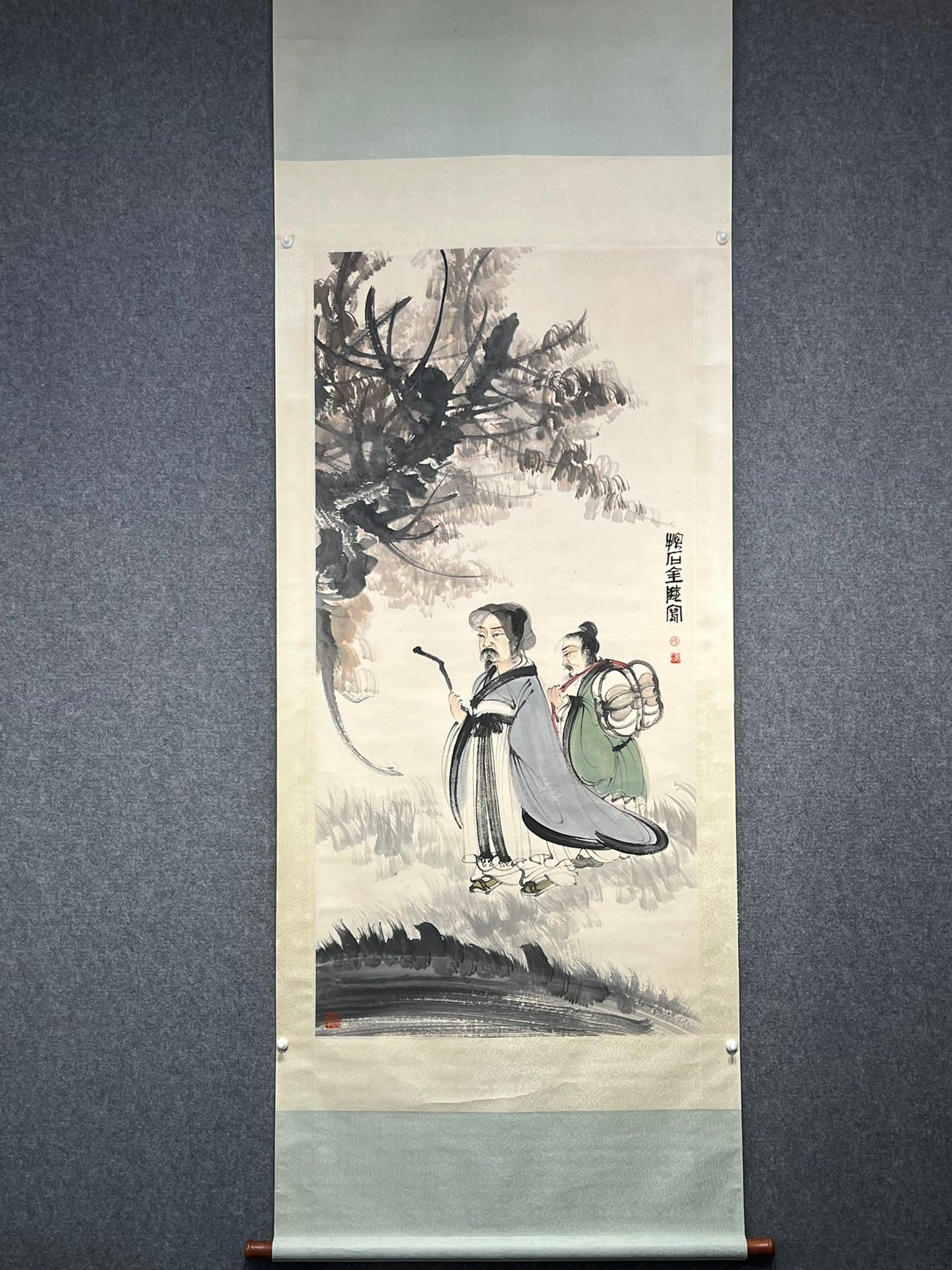 Chinese scroll painting Fu Baoshi