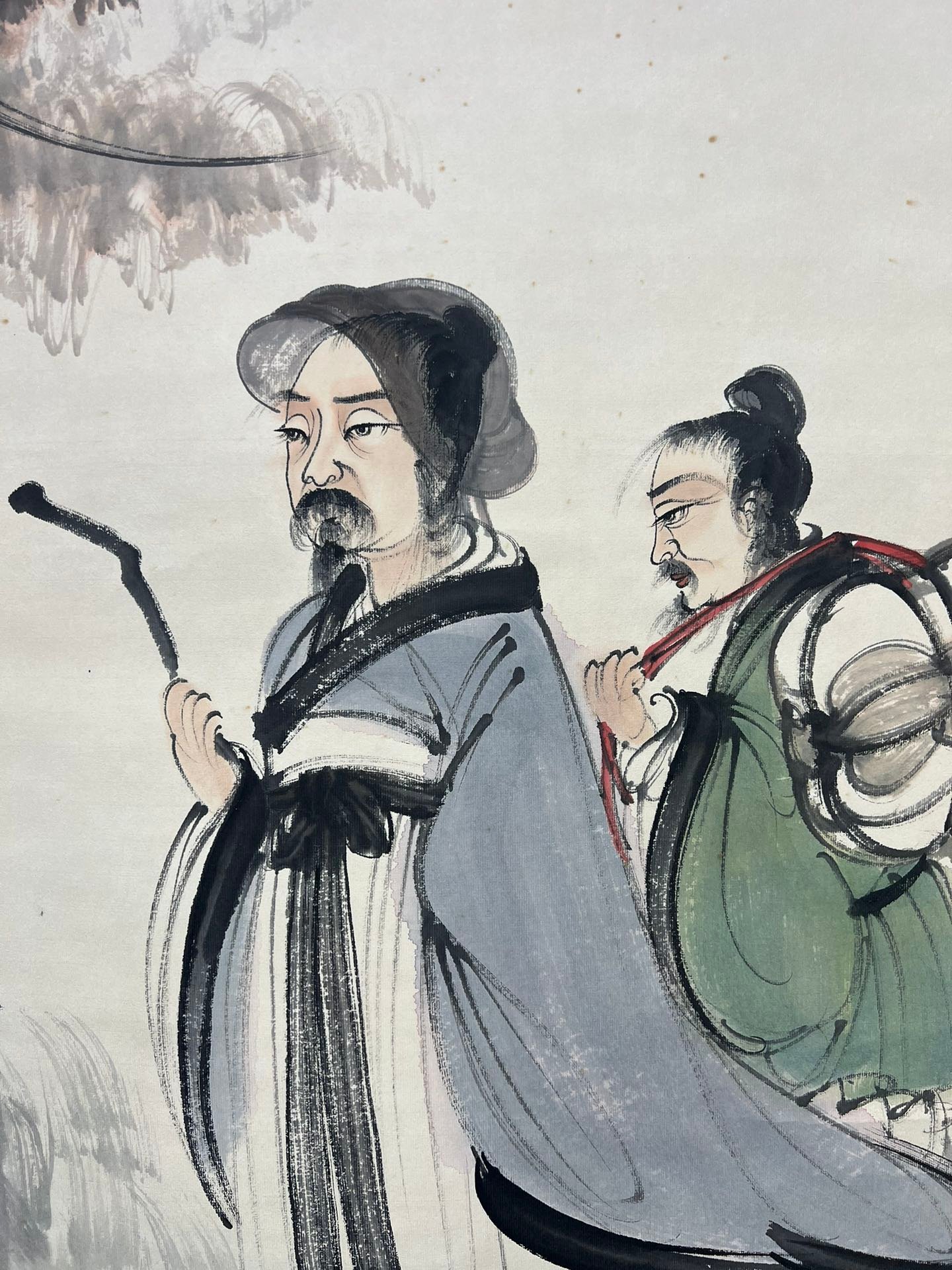 Chinese scroll painting Fu Baoshi