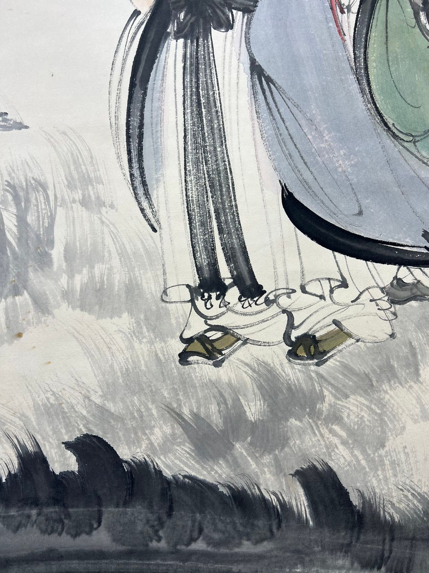 Chinese scroll painting Fu Baoshi