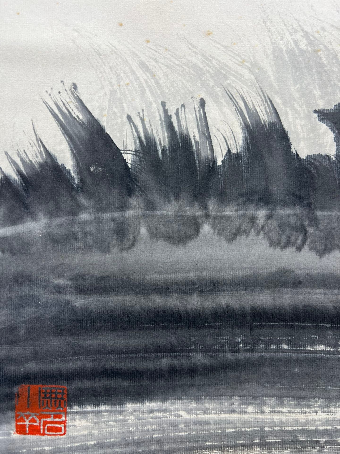 Chinese scroll painting Fu Baoshi