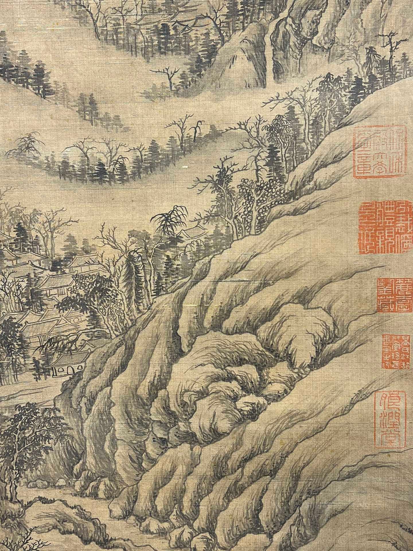 Chinese scroll painting Lu Zhi