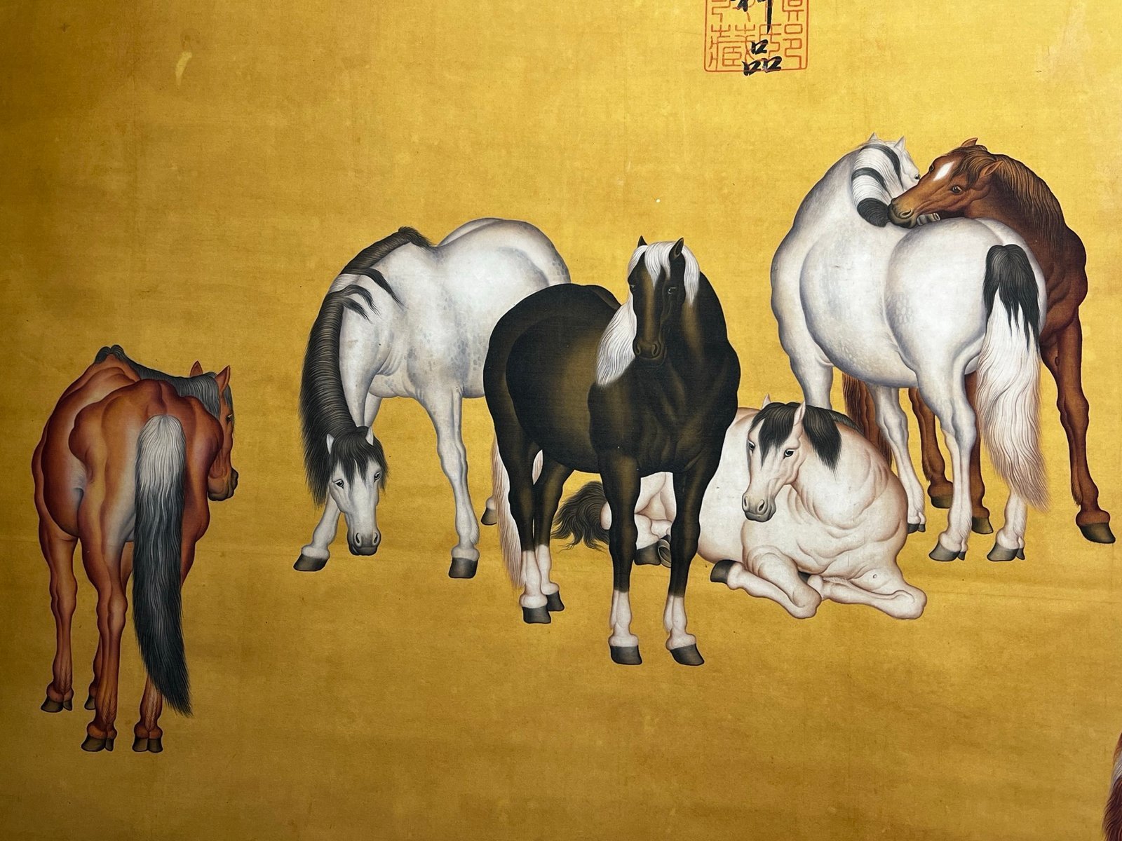 Chinese scroll painting Lang Shining