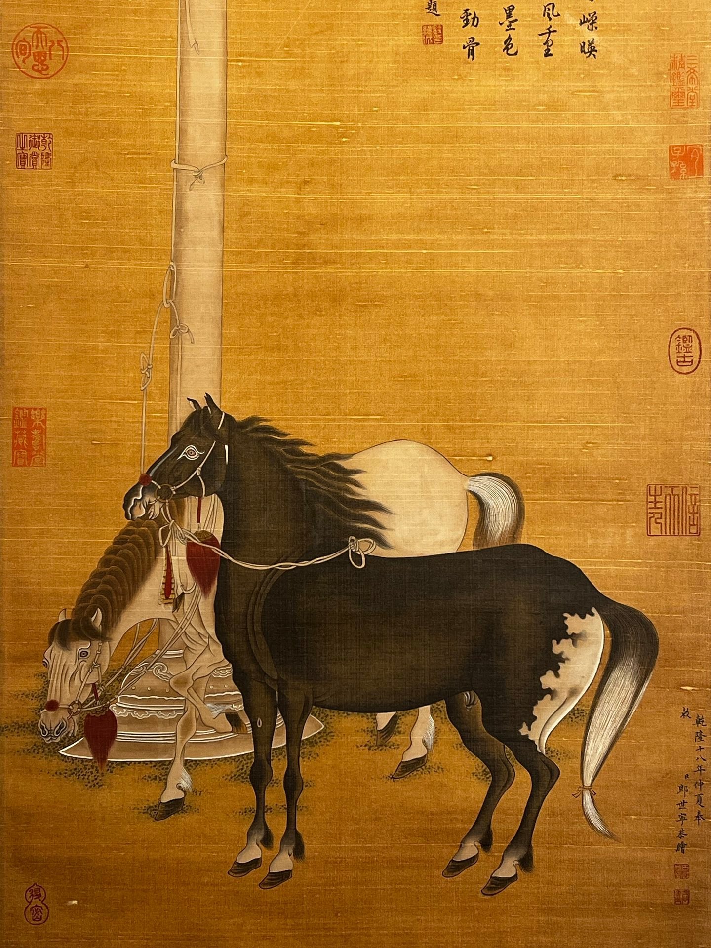 Chinese scroll painting Lang Shining