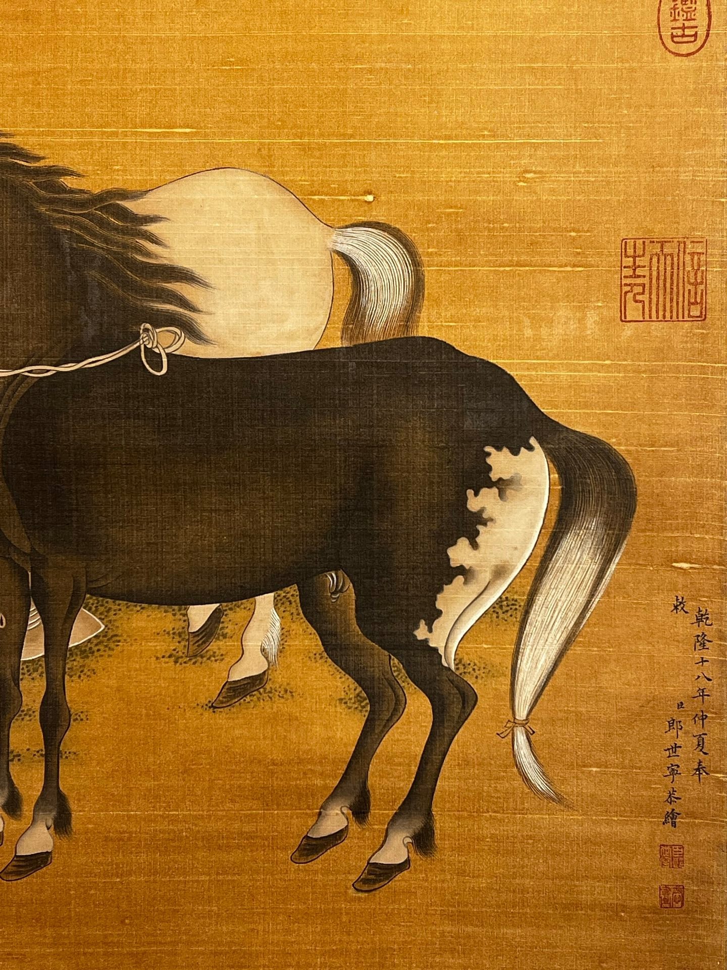 Chinese scroll painting Lang Shining