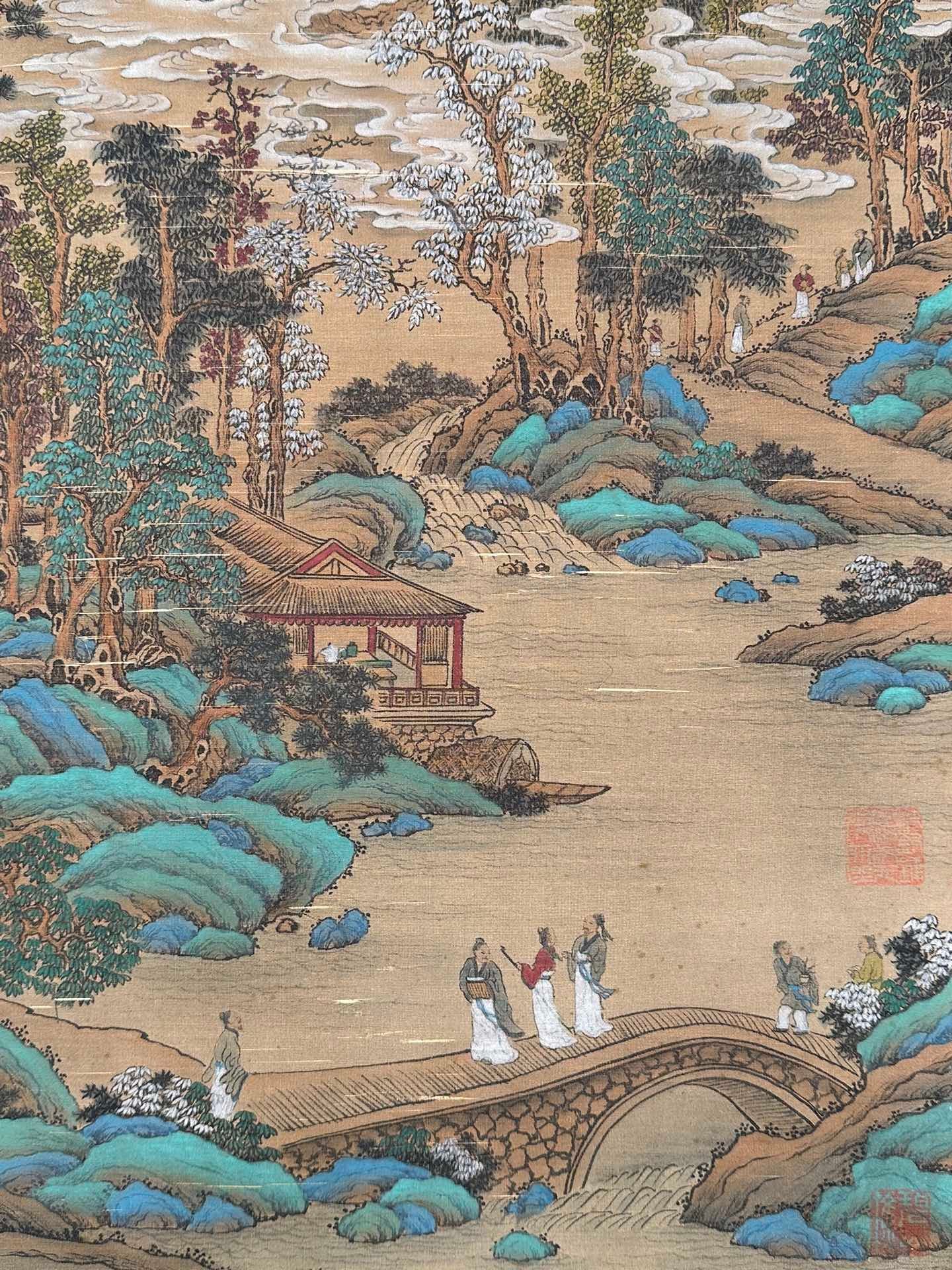 Chinese scroll painting Zhao Boju