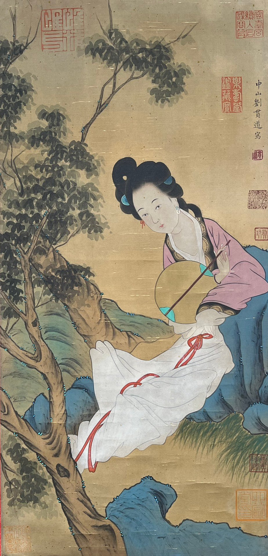 Chinese scroll painting Liu Guandao