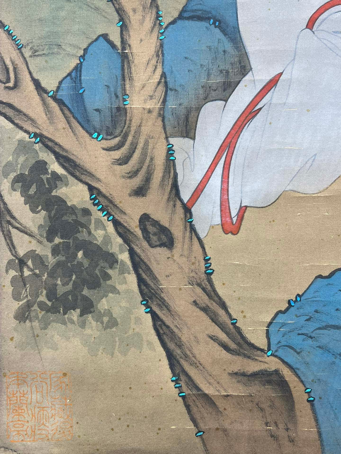 Chinese scroll painting Liu Guandao