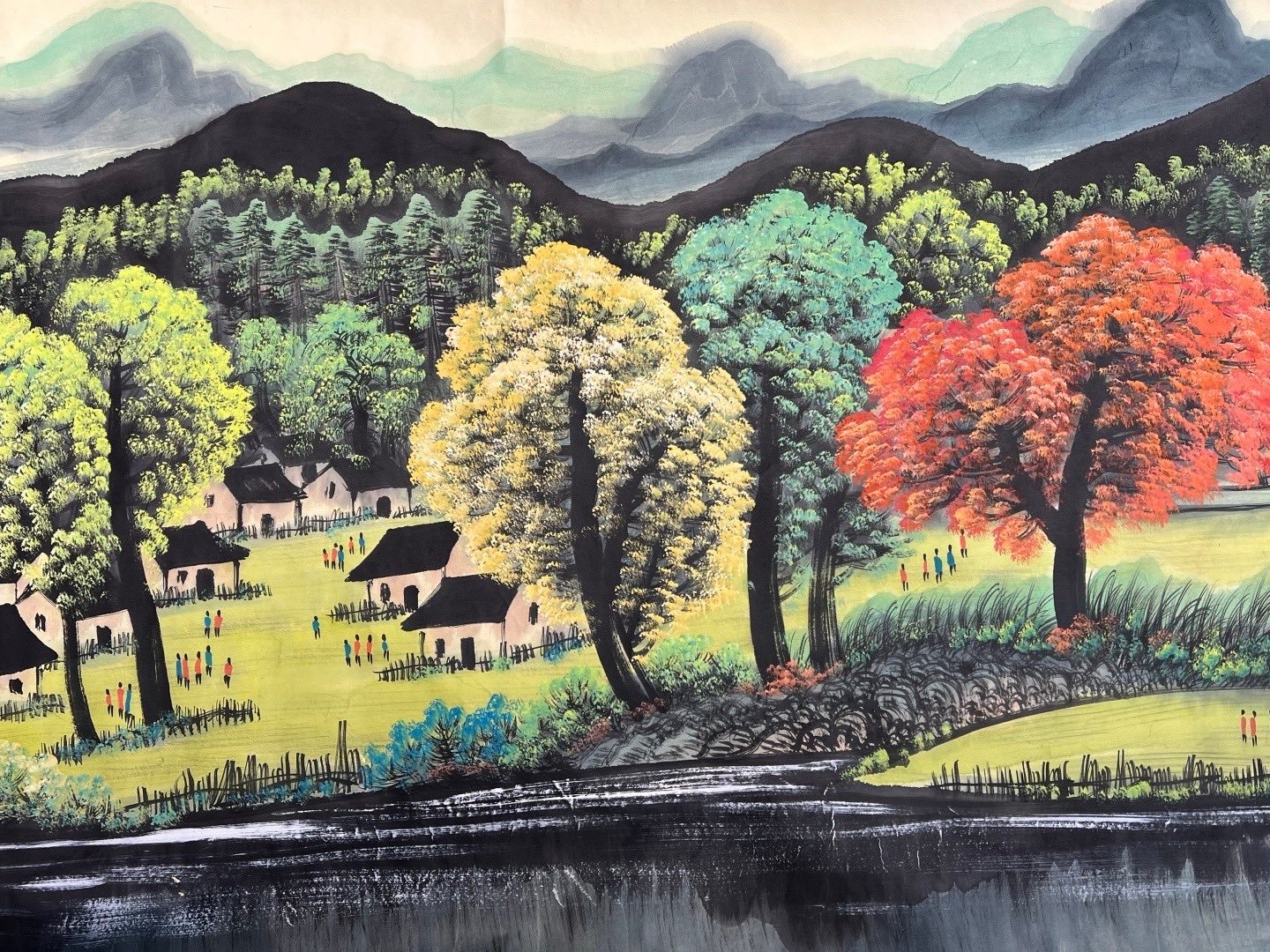 Chinese scroll painting Lin Fengmian