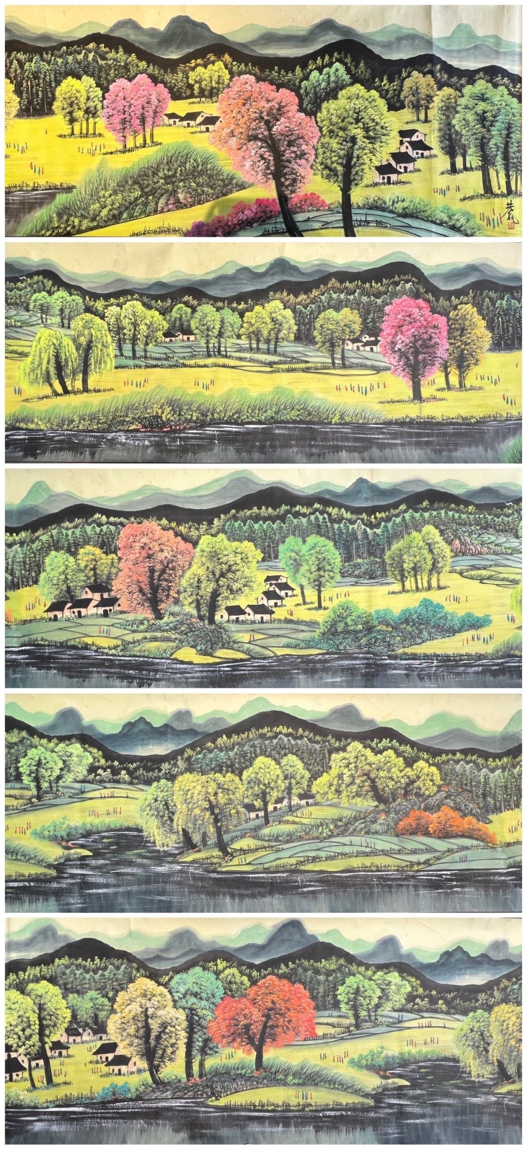 Chinese scroll painting Lin Fengmian