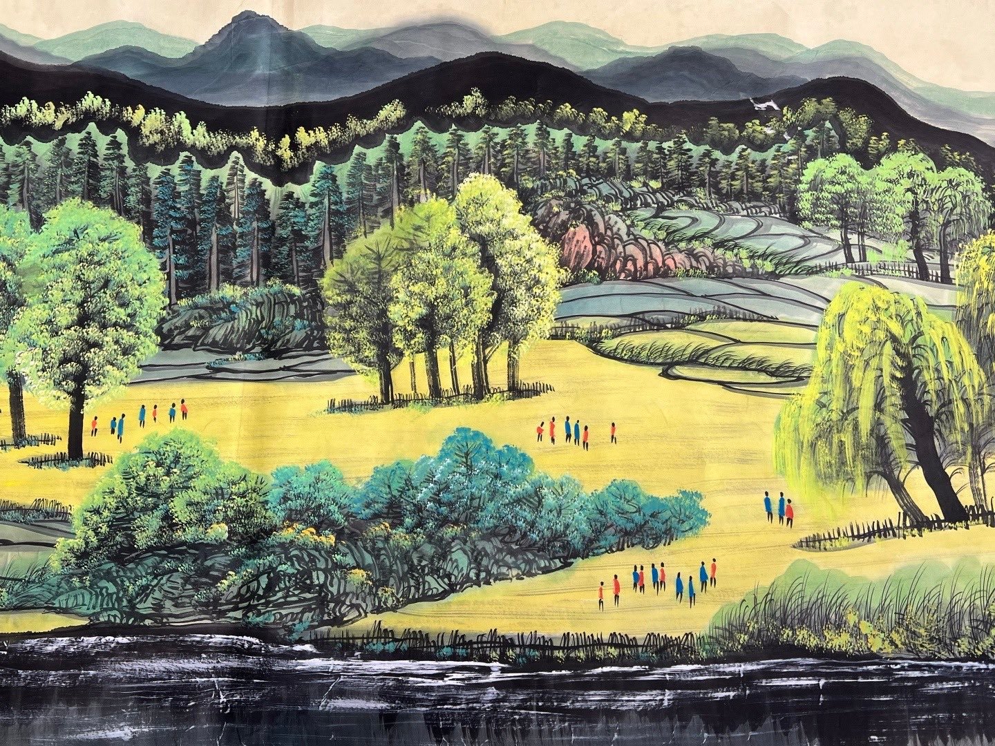 Chinese scroll painting Lin Fengmian