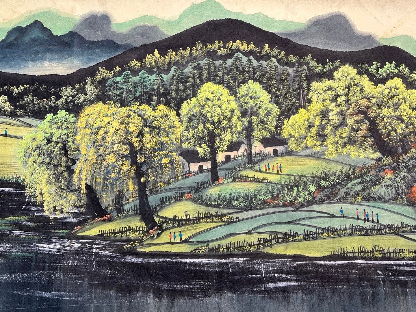 Chinese scroll painting Lin Fengmian