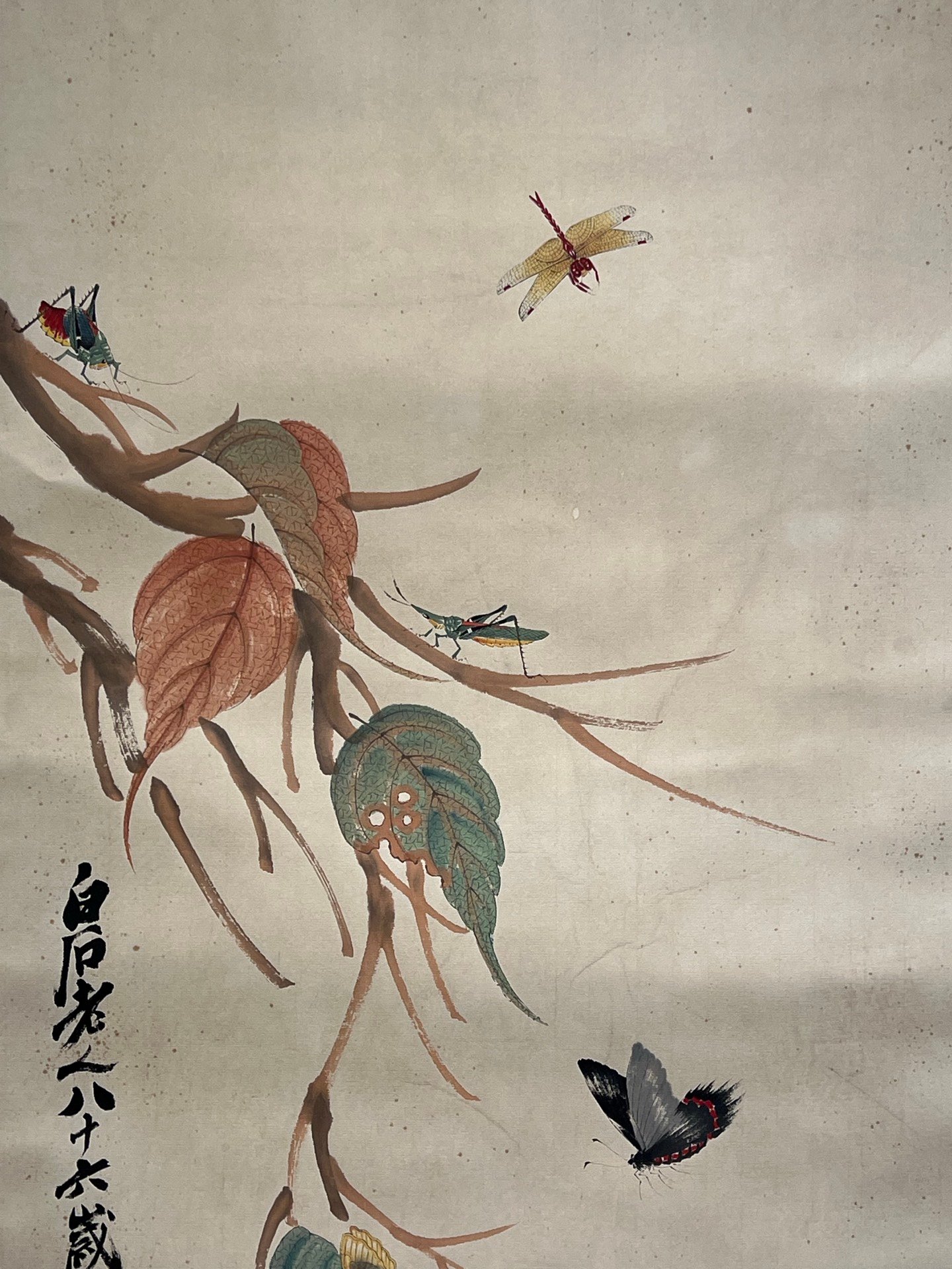 Chinese scroll painting Qi Baishi