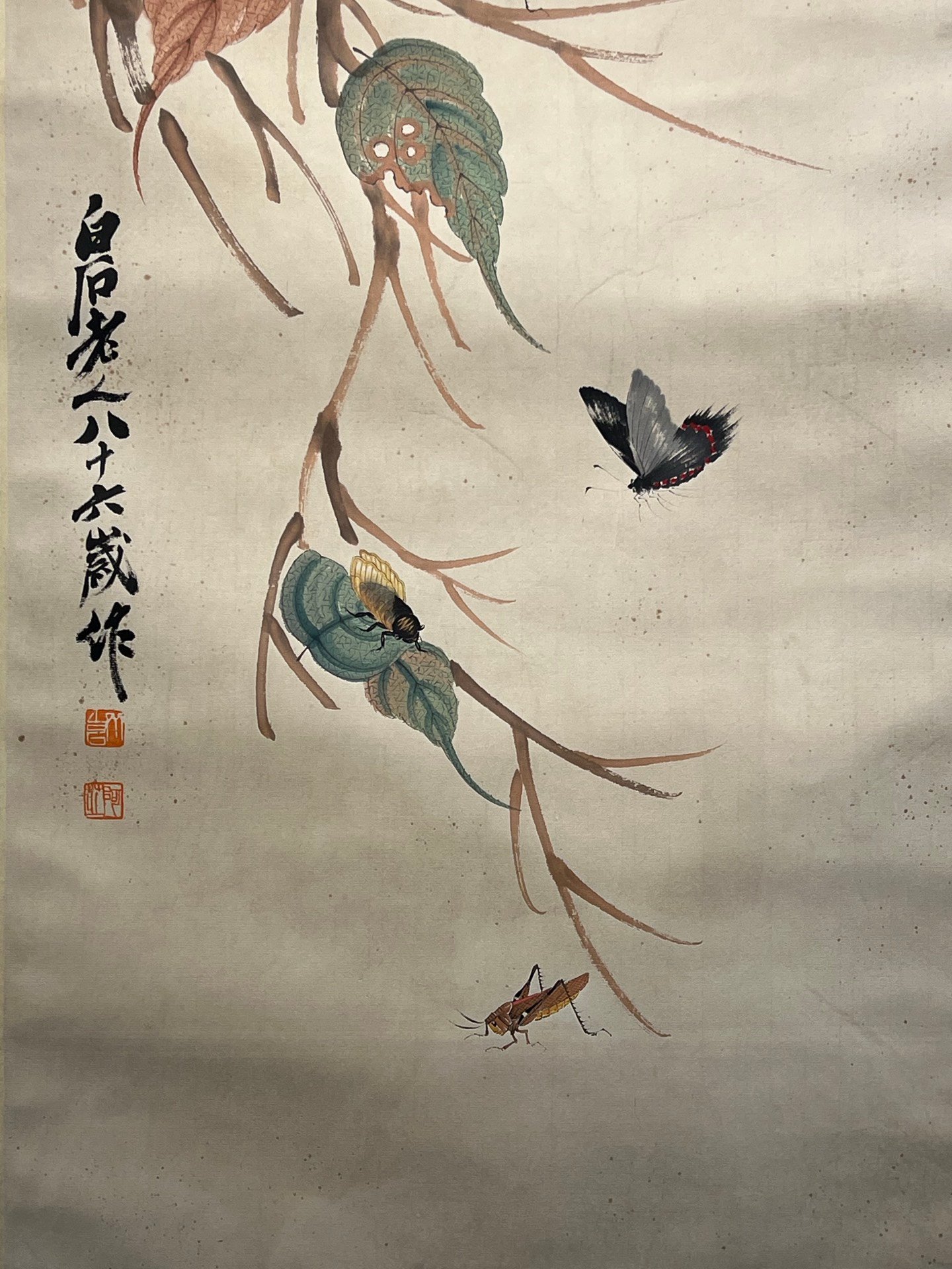 Chinese scroll painting Qi Baishi