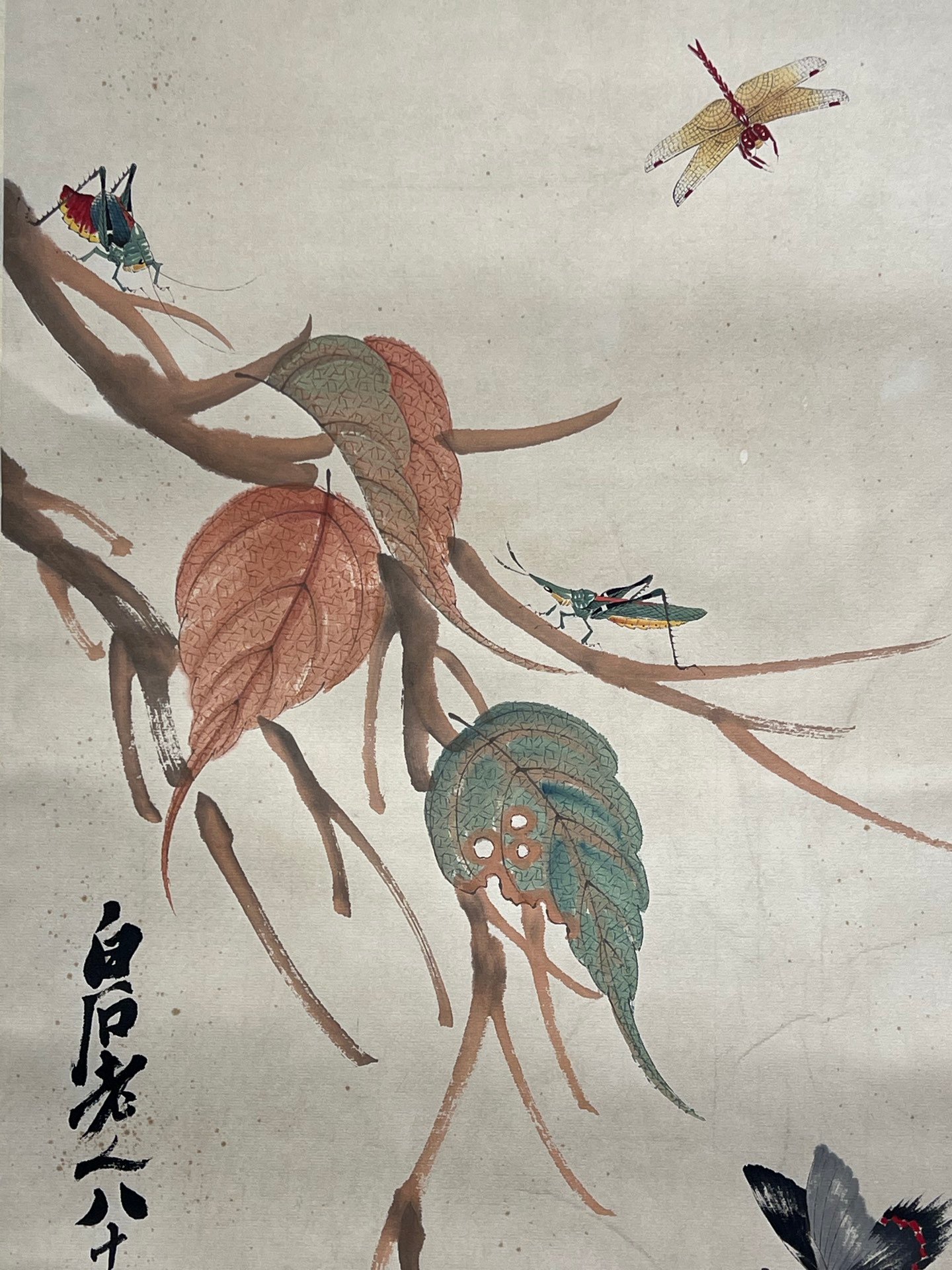 Chinese scroll painting Qi Baishi