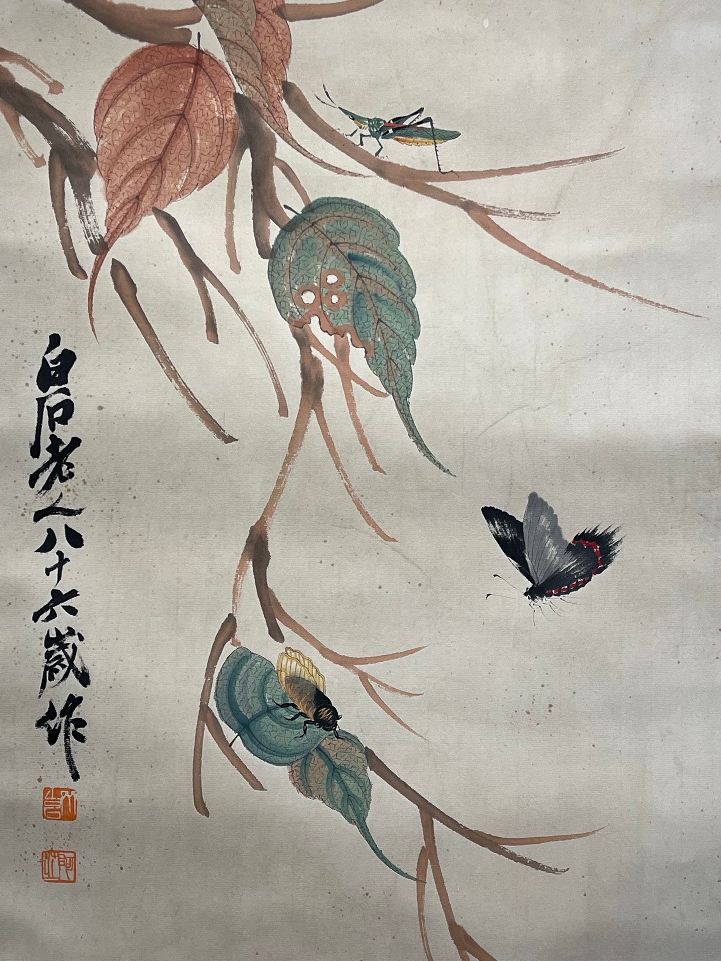 Chinese scroll painting Qi Baishi