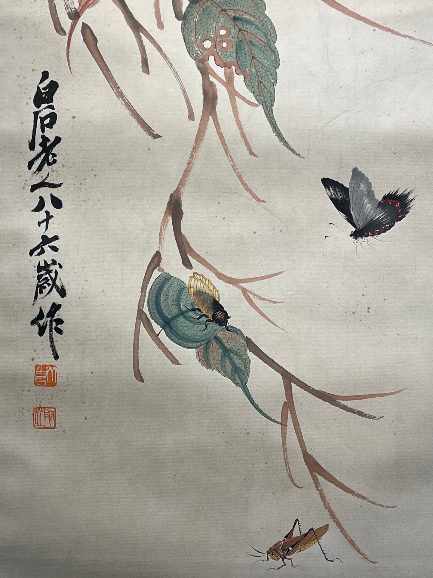 Chinese scroll painting Qi Baishi