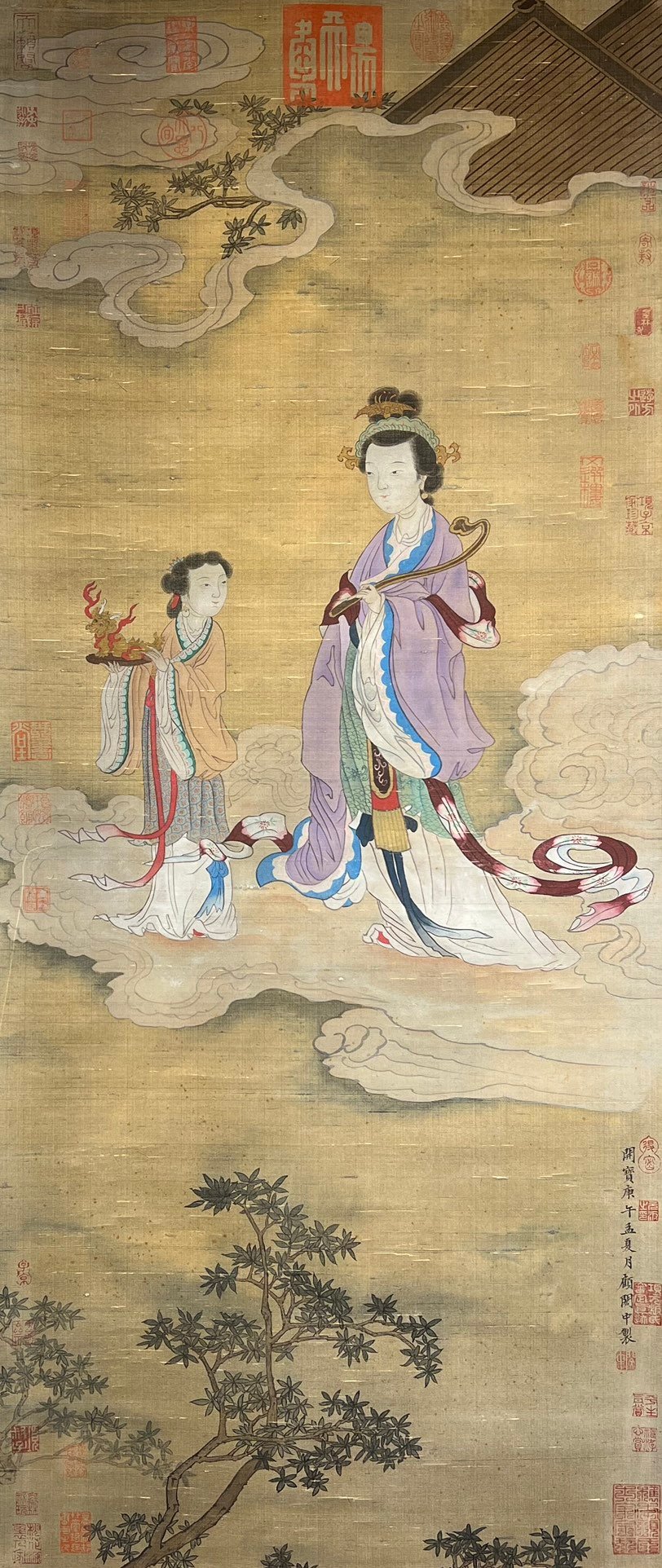 Chinese scroll painting Gu Hongzhong