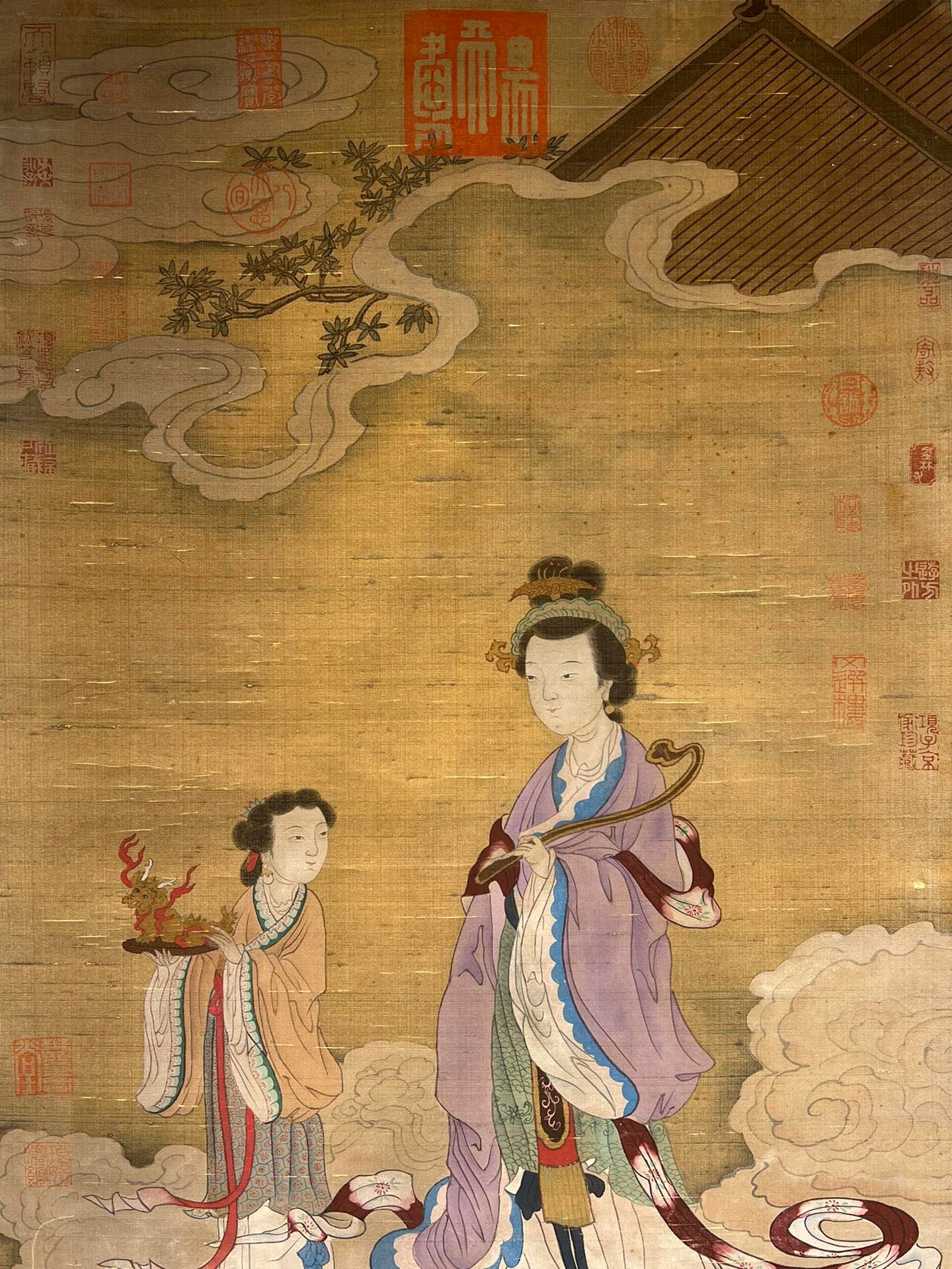 Chinese scroll painting Gu Hongzhong