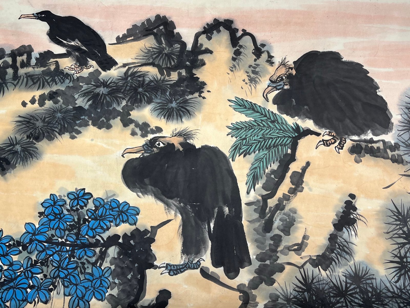 Chinese scroll painting Pan Tianshou